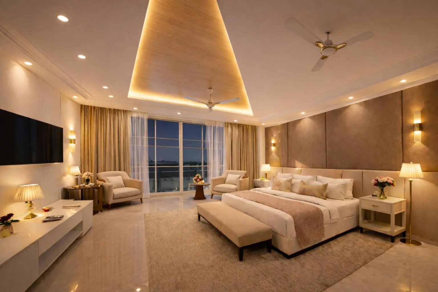 Photo of the whole room in Hotel Aroma Suites Delhi Airport