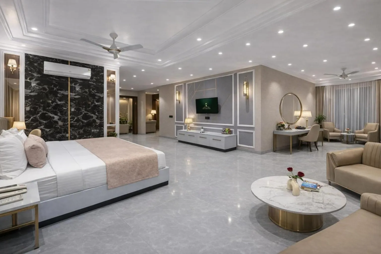 Photo of the whole room in Hotel Aroma Suites Delhi Airport