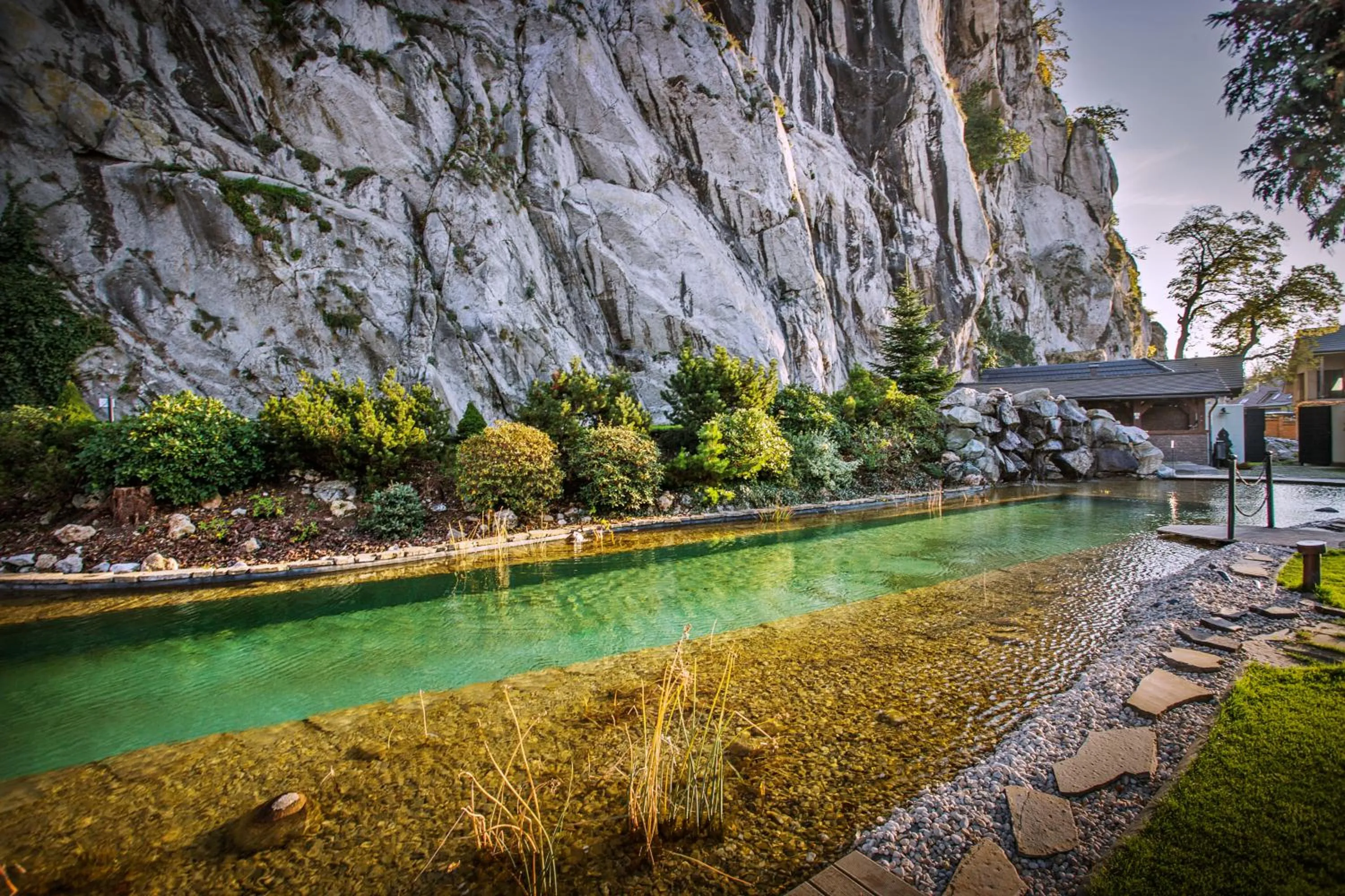 Swimming pool in Kúria Beckov - Penzión