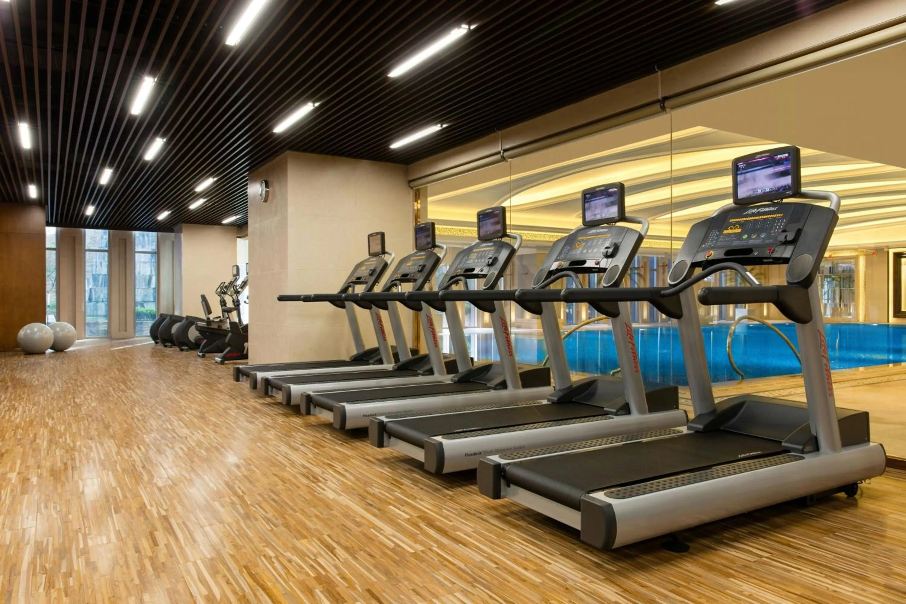 Fitness centre/facilities in Changzhou Marriott Hotel