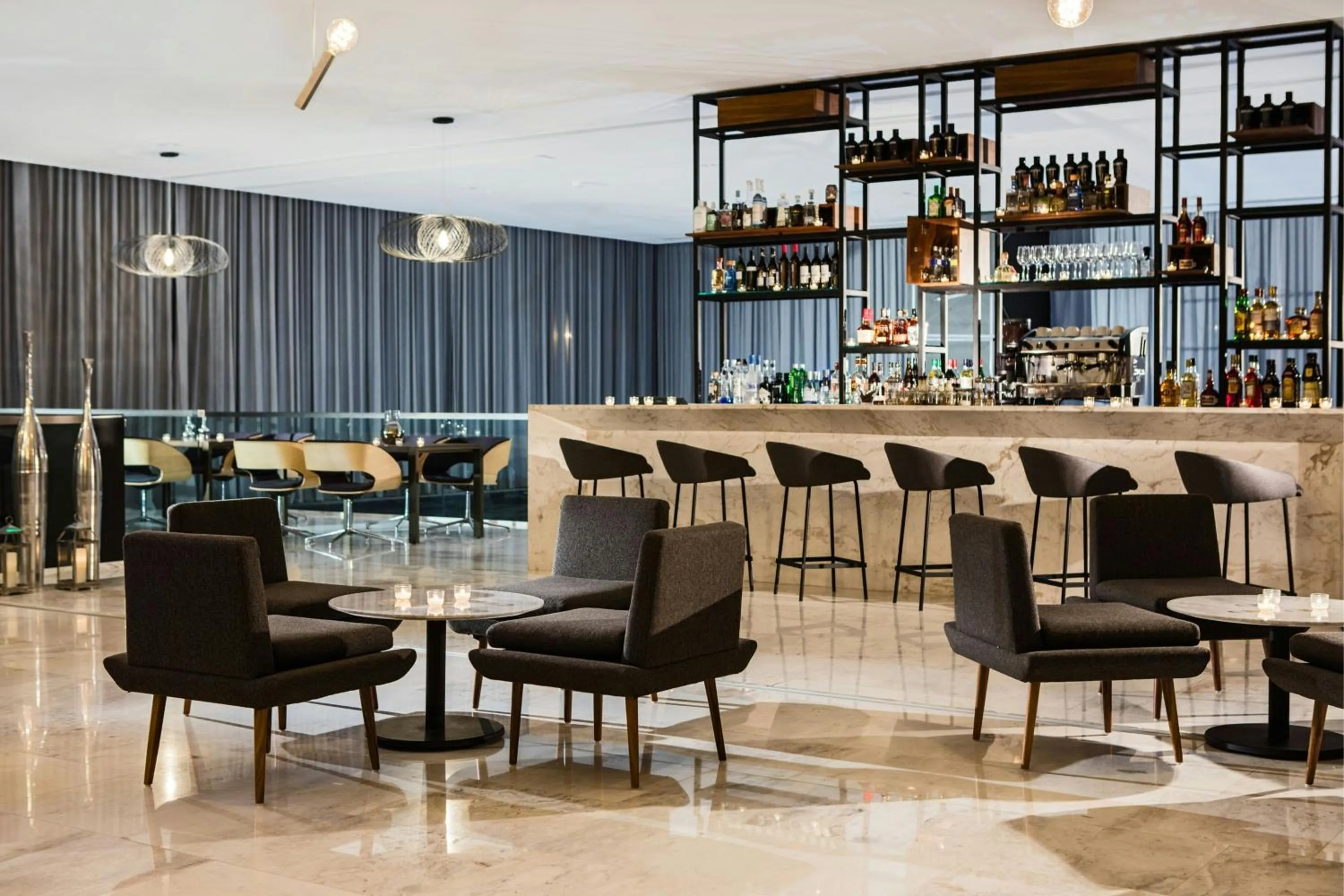Lounge or bar in AC Hotel by Marriott Guadalajara Mexico