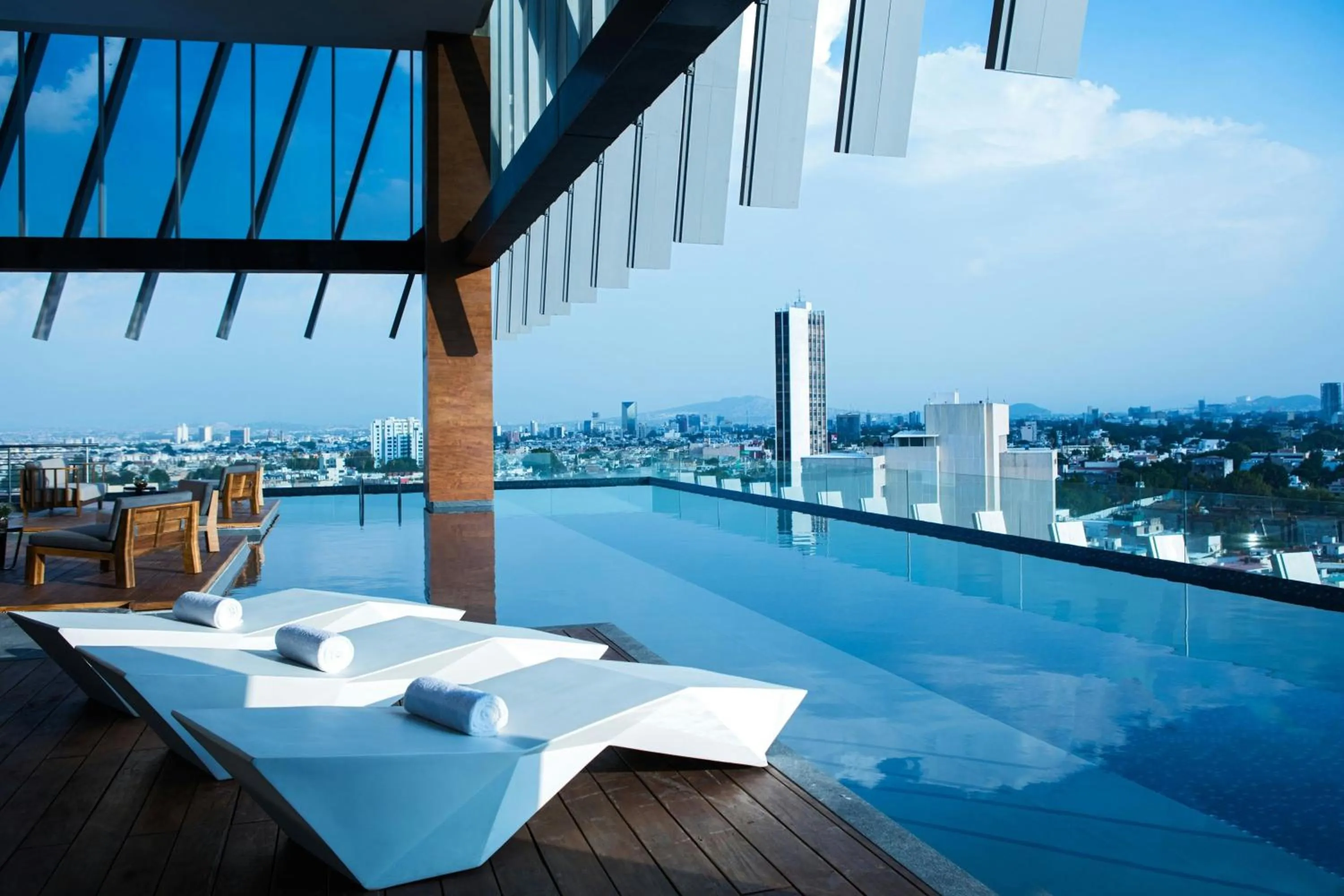 Swimming pool in AC Hotel by Marriott Guadalajara Mexico