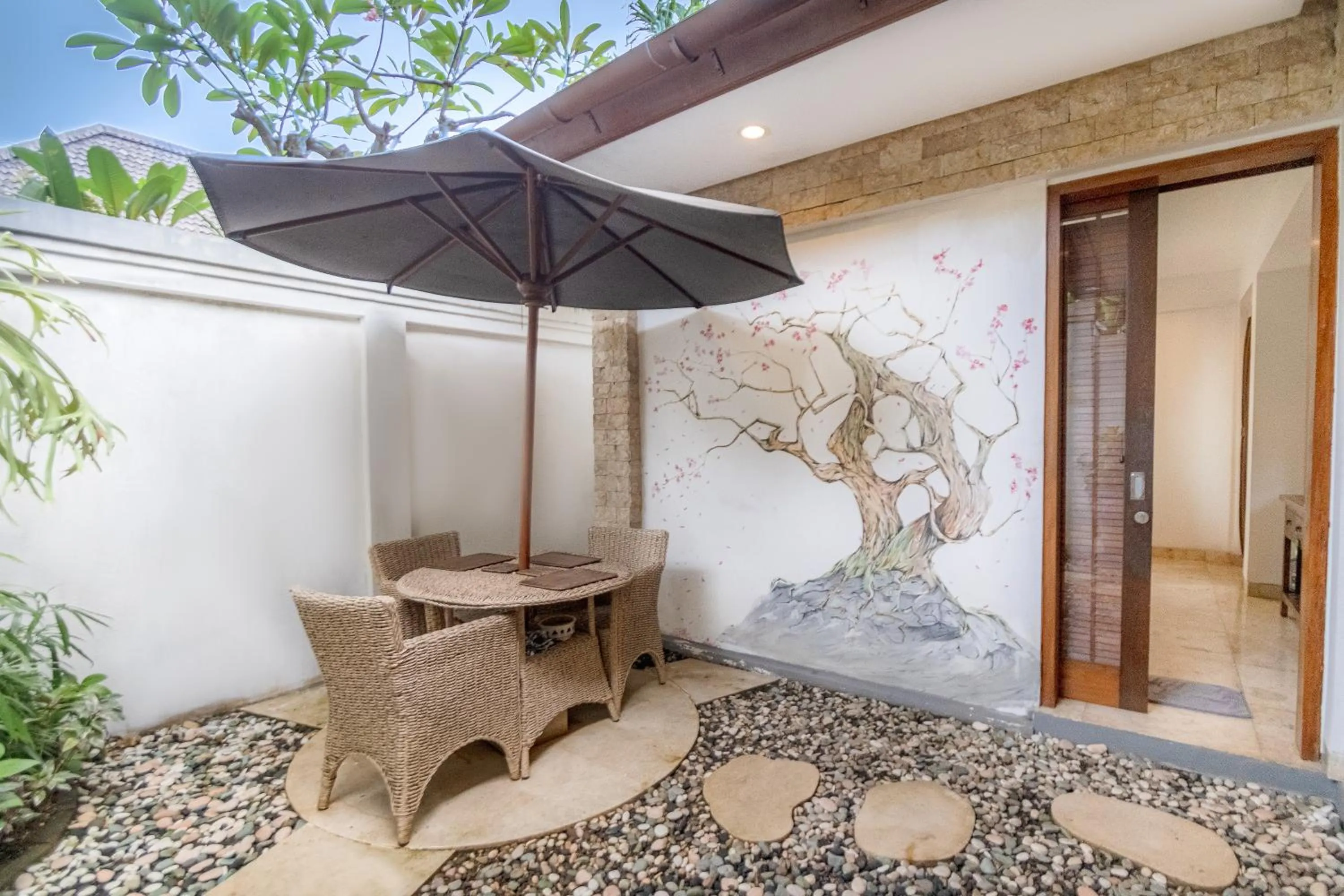 Patio in Two Lizards Beach Villas