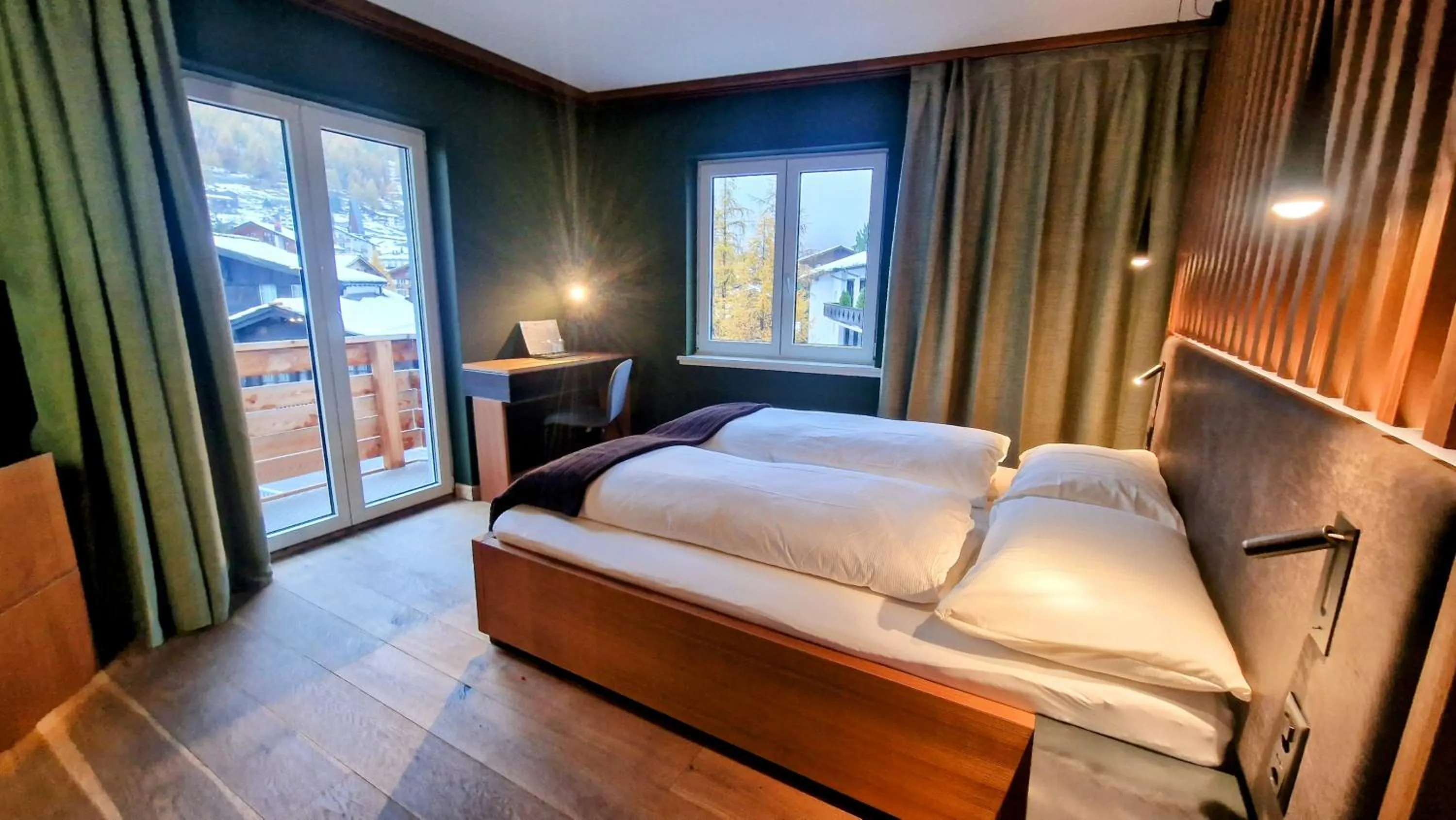 Bed in Amber Ski-in/out Hotel & Spa