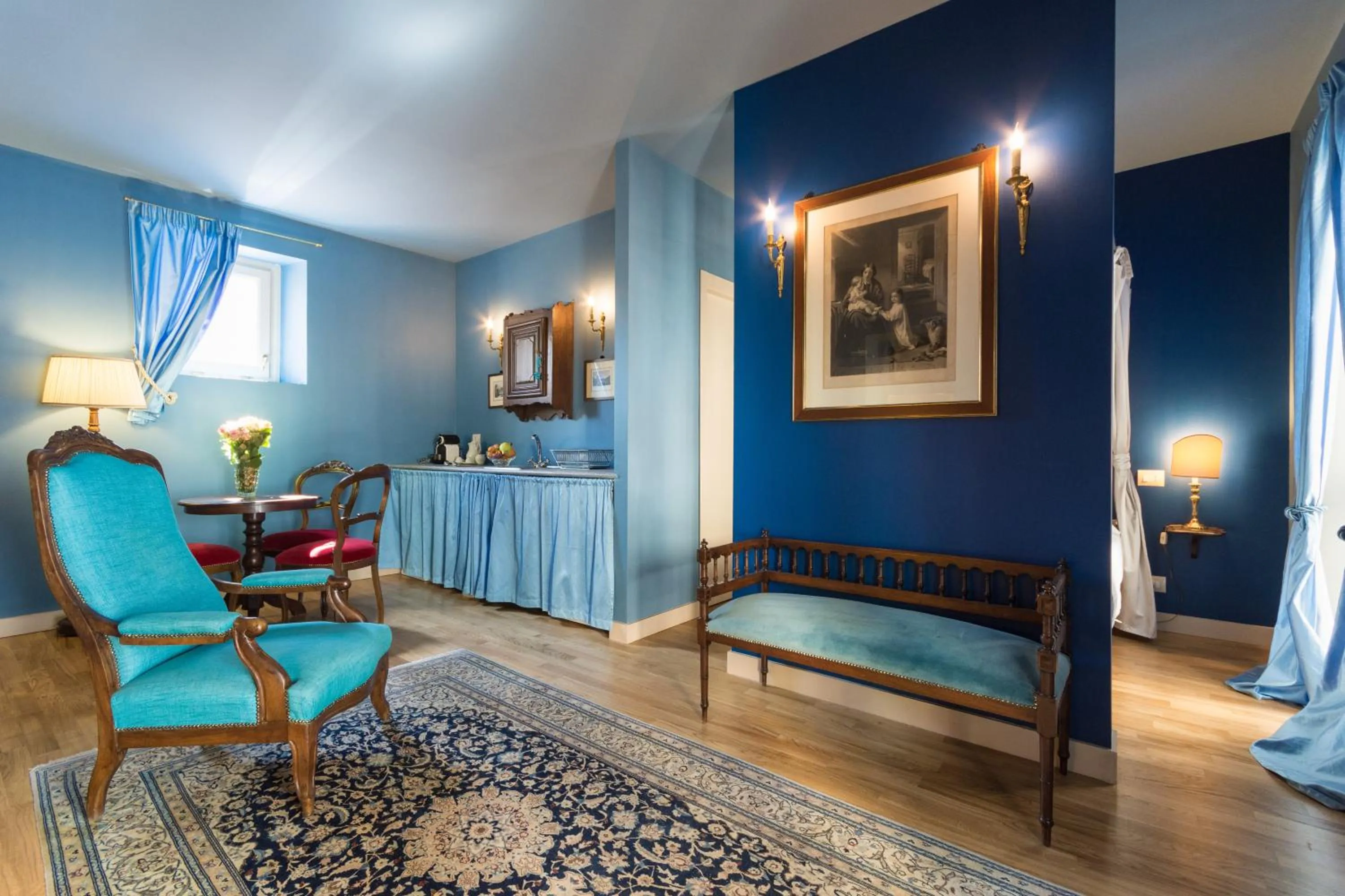 Kitchen or kitchenette in Porta Palace Apartments