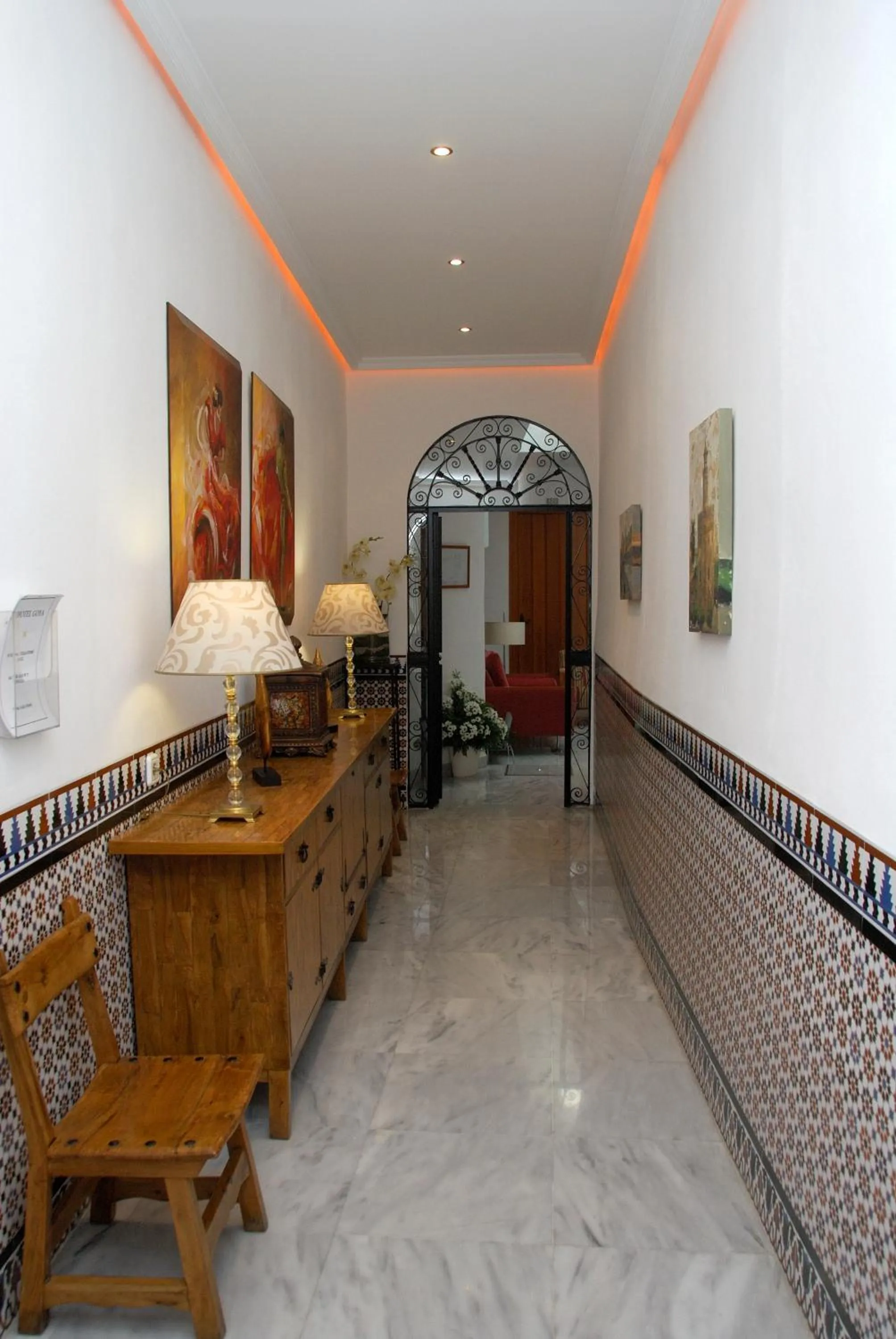 Lobby or reception in Hotel Goya