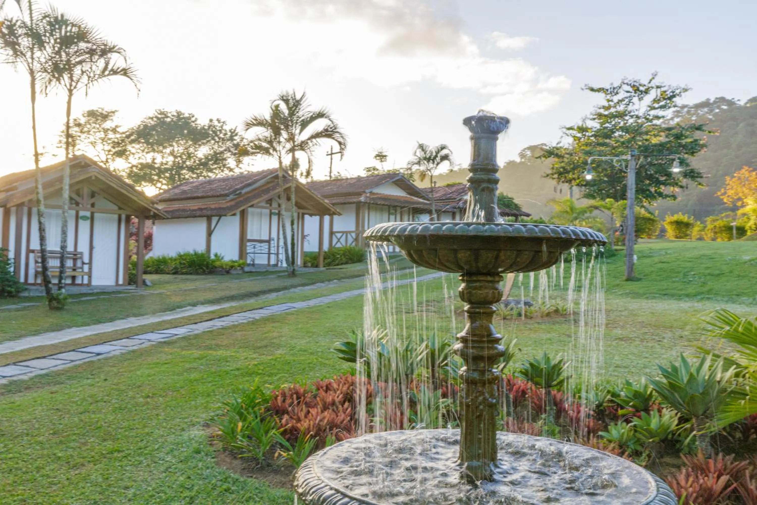 Garden view in Pousada das Bromélias