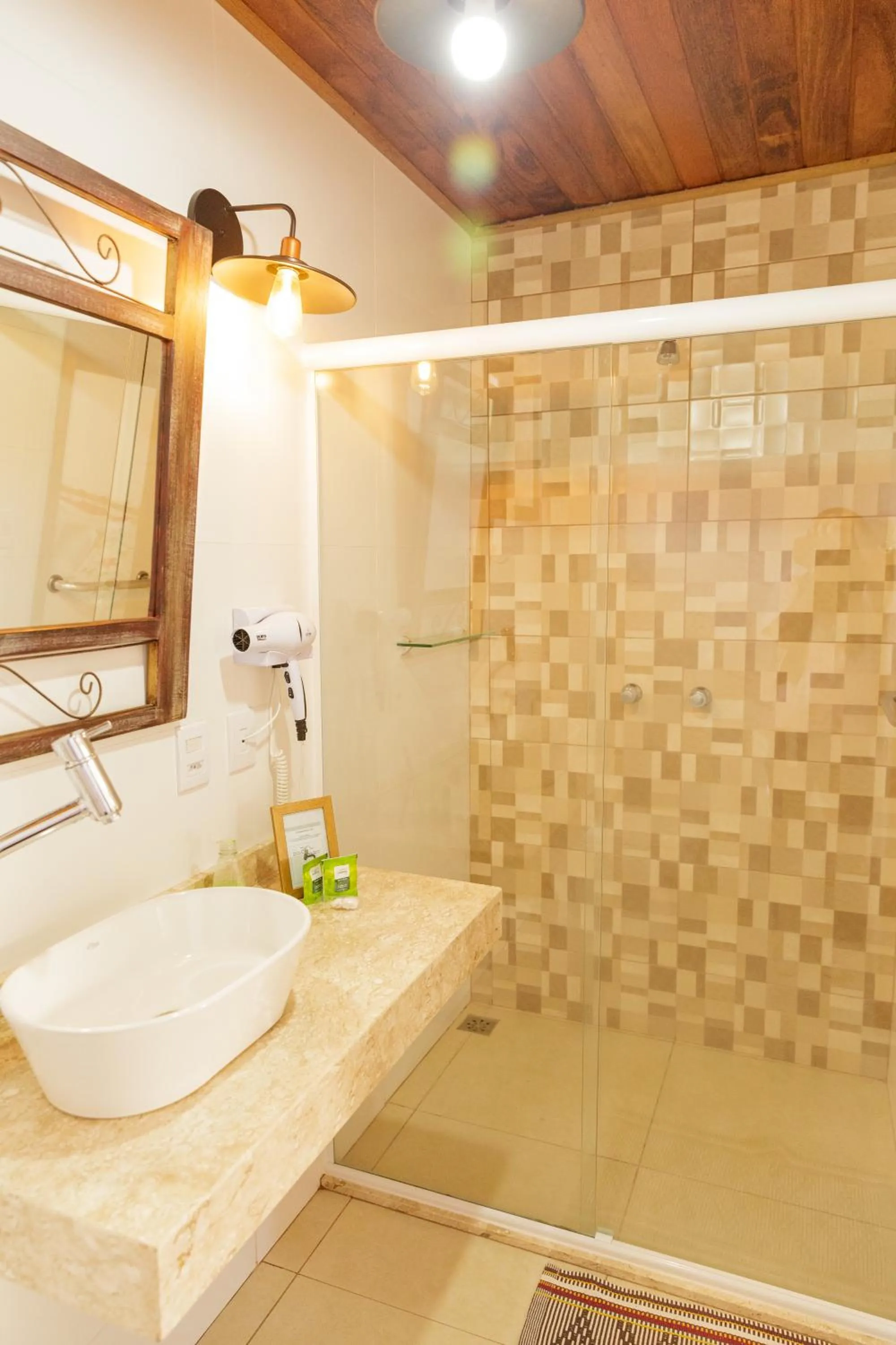 Bathroom in Pousada das Bromélias