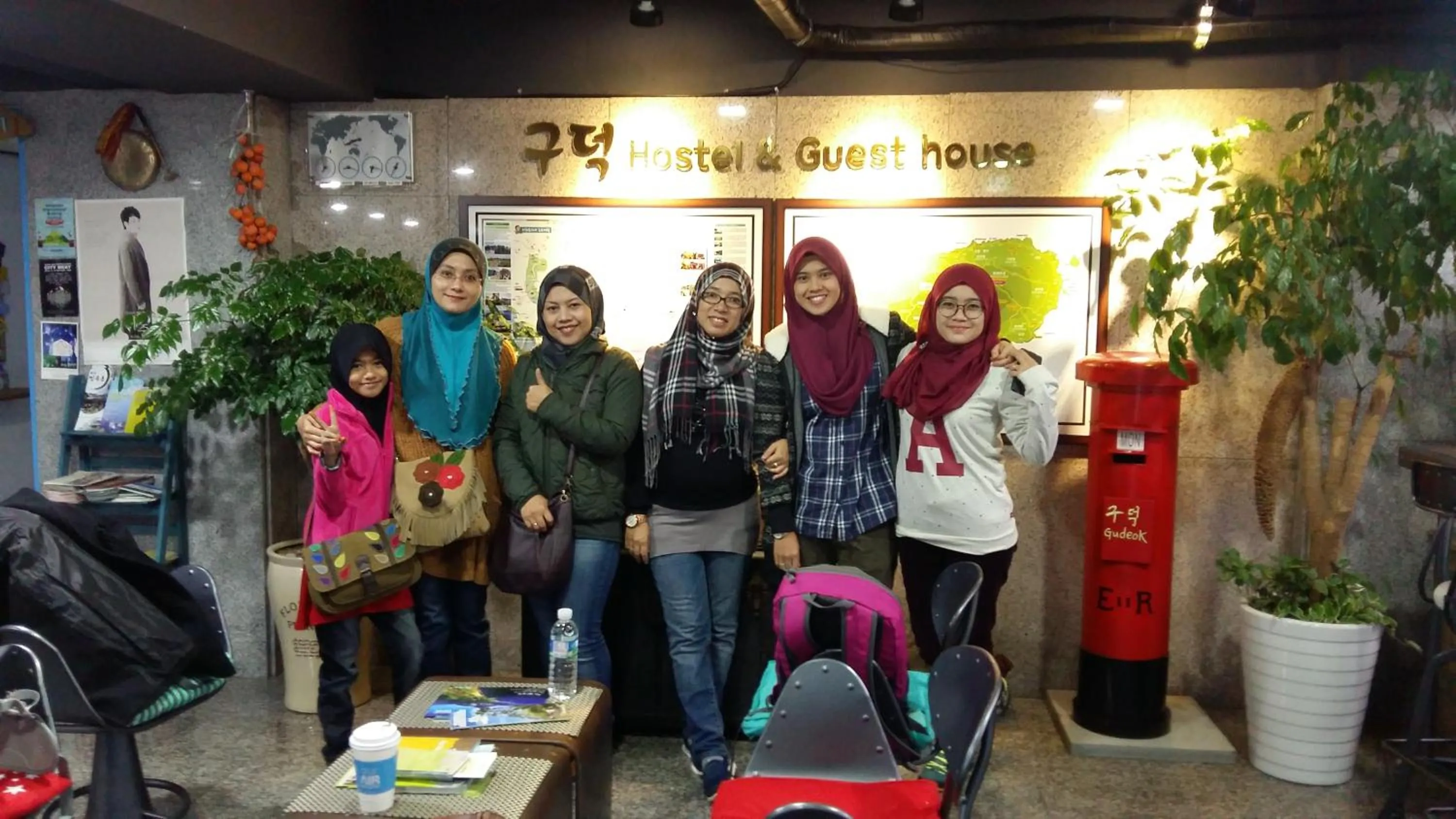 group of guests in Gudeok Guesthouse