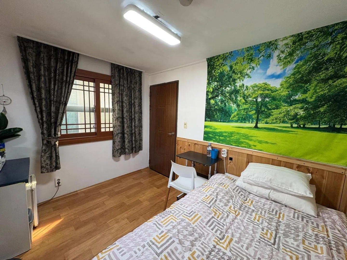 Decorative detail, Bed in Gudeok Guesthouse