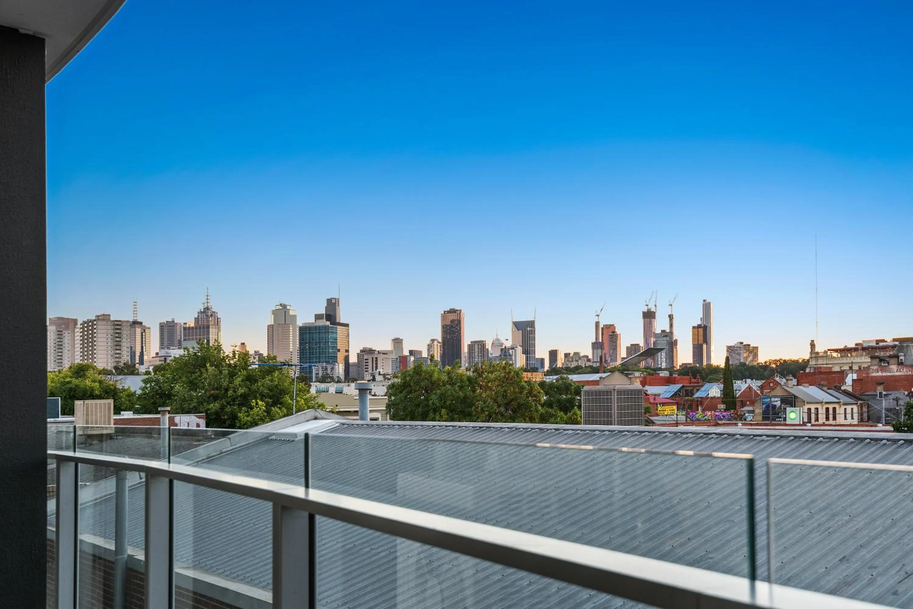 City view in District Apartments Fitzroy