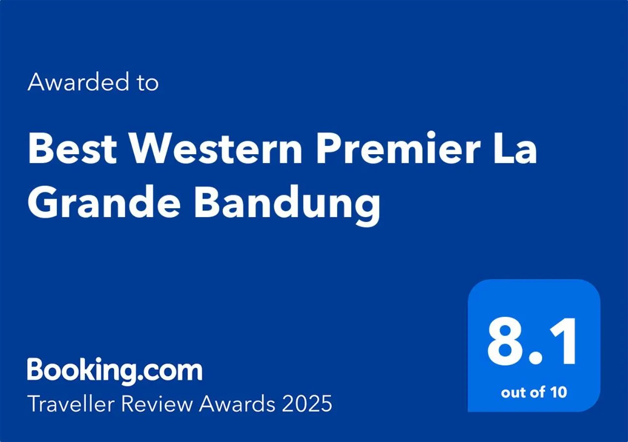 Certificate/Award in Best Western Premier La Grande Bandung