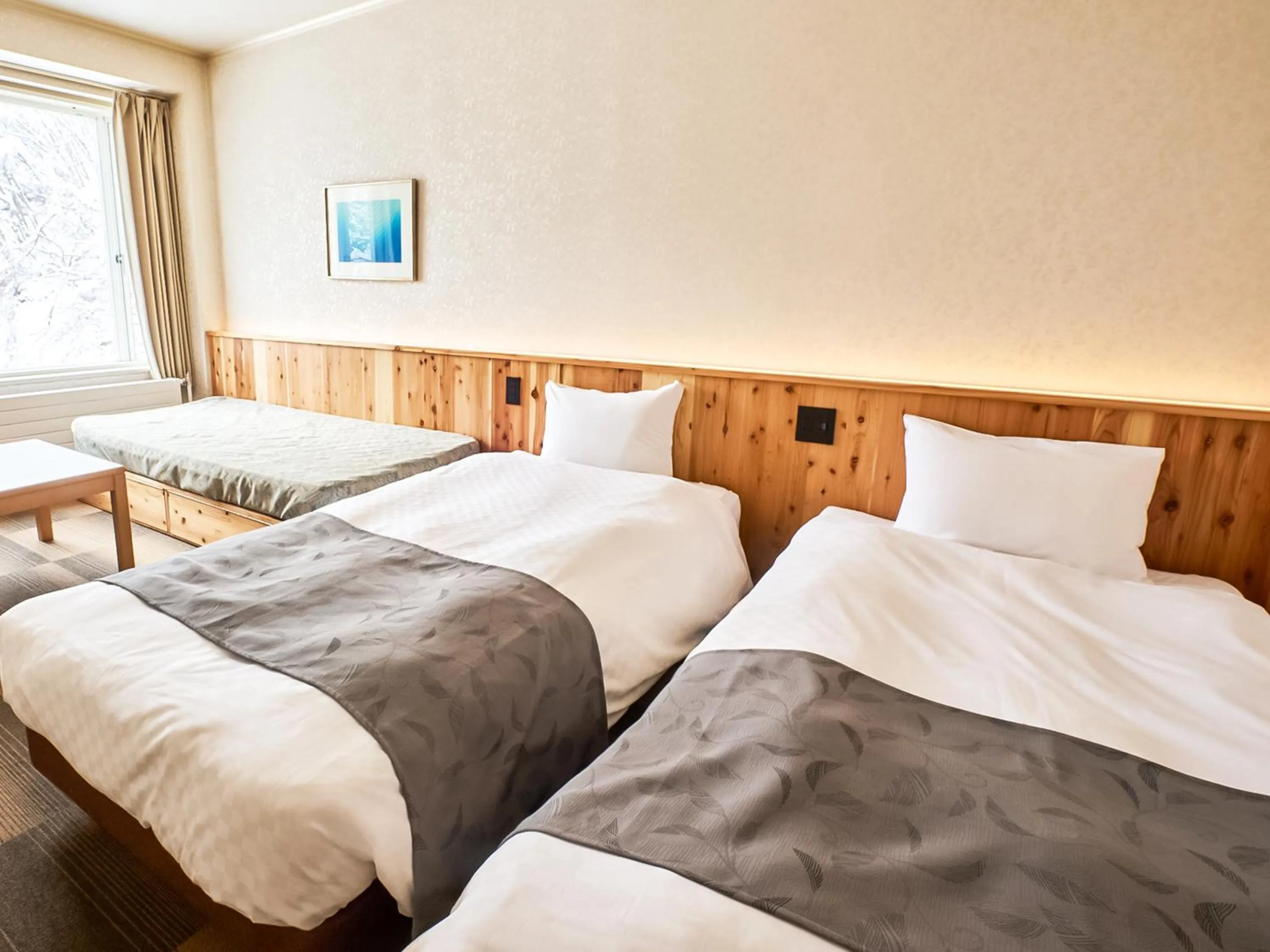 Bed in Hotel Abest Hakuba Resort