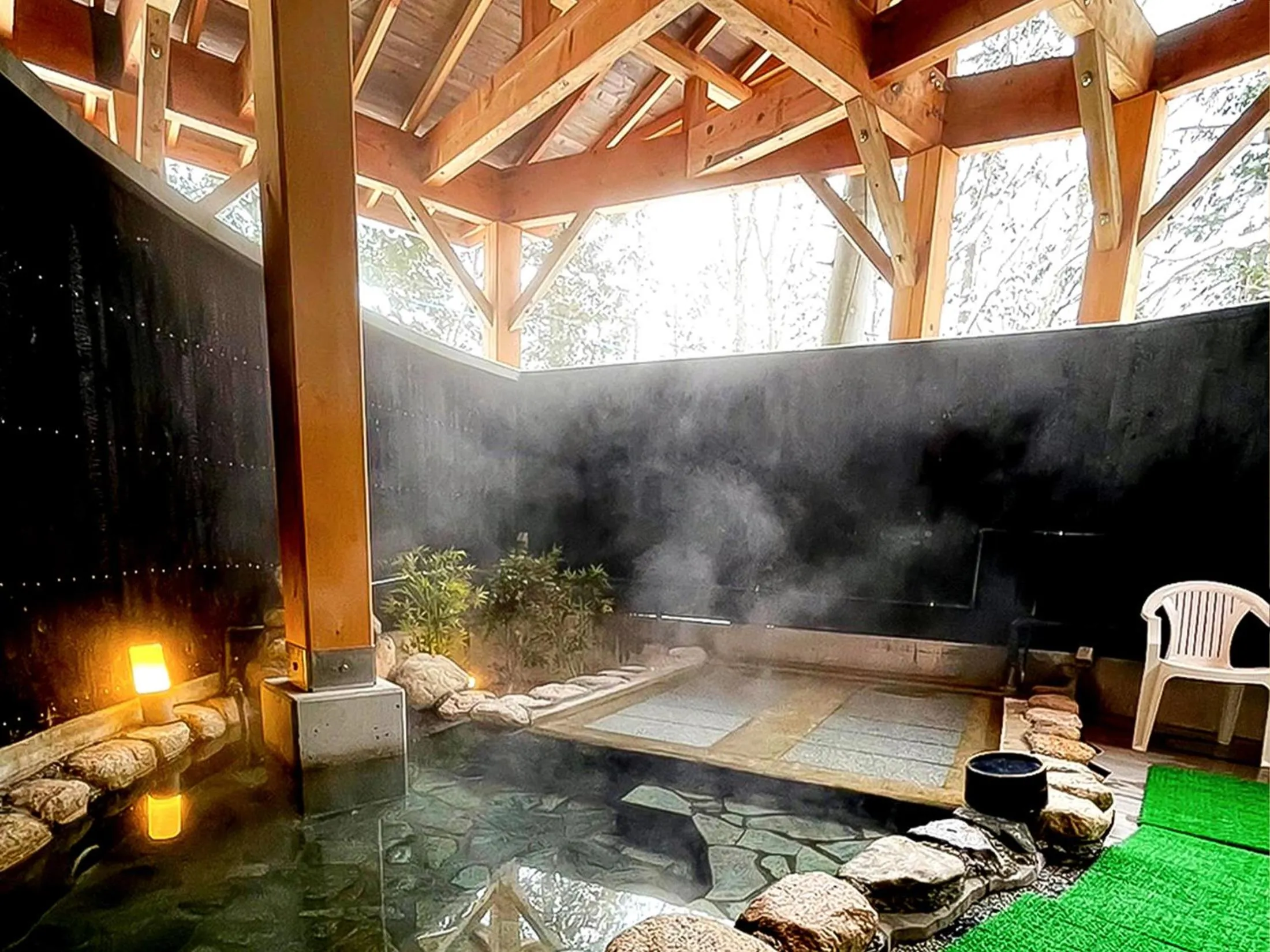 Open Air Bath in Hotel Abest Hakuba Resort