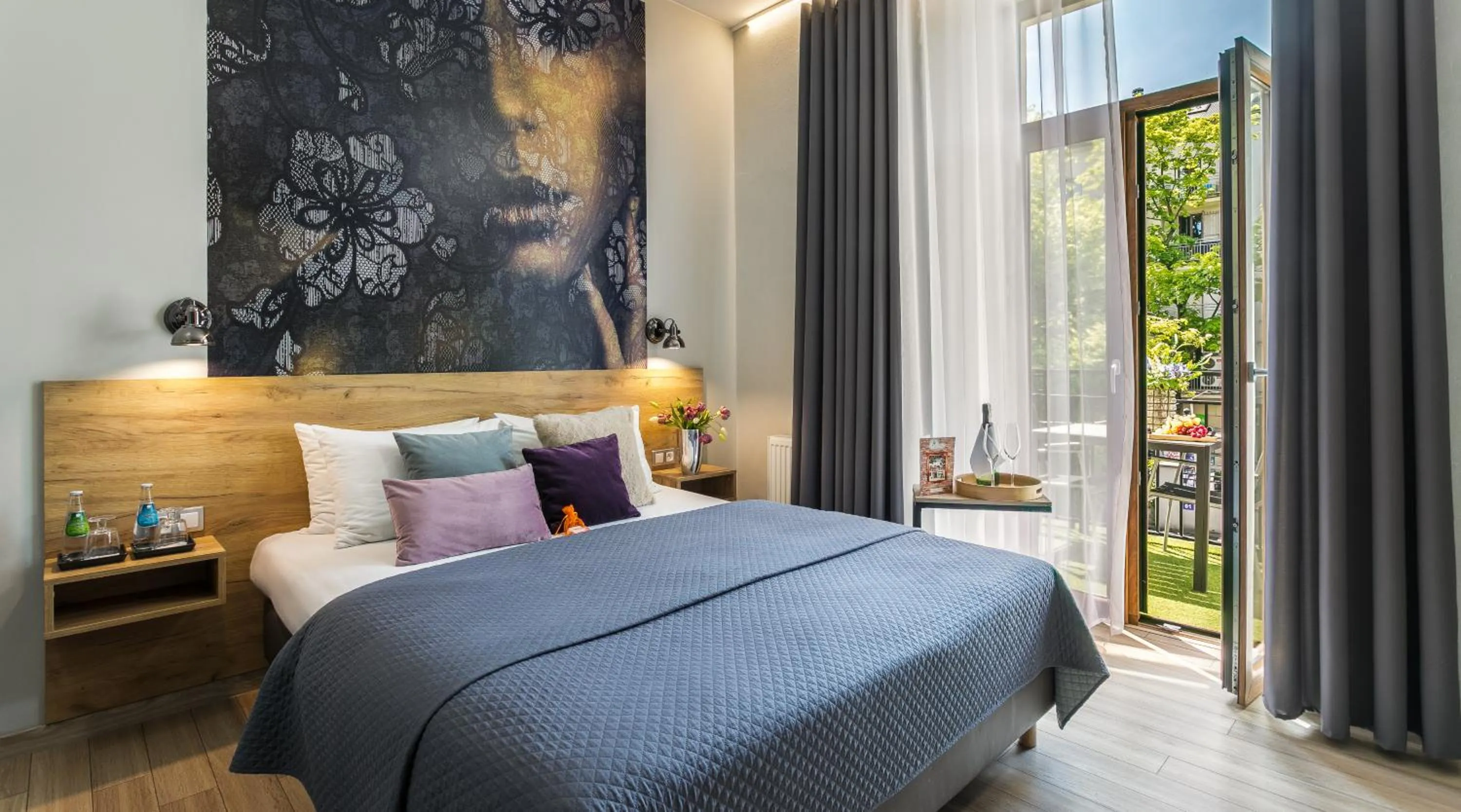 Bed in Art & Garden Residence