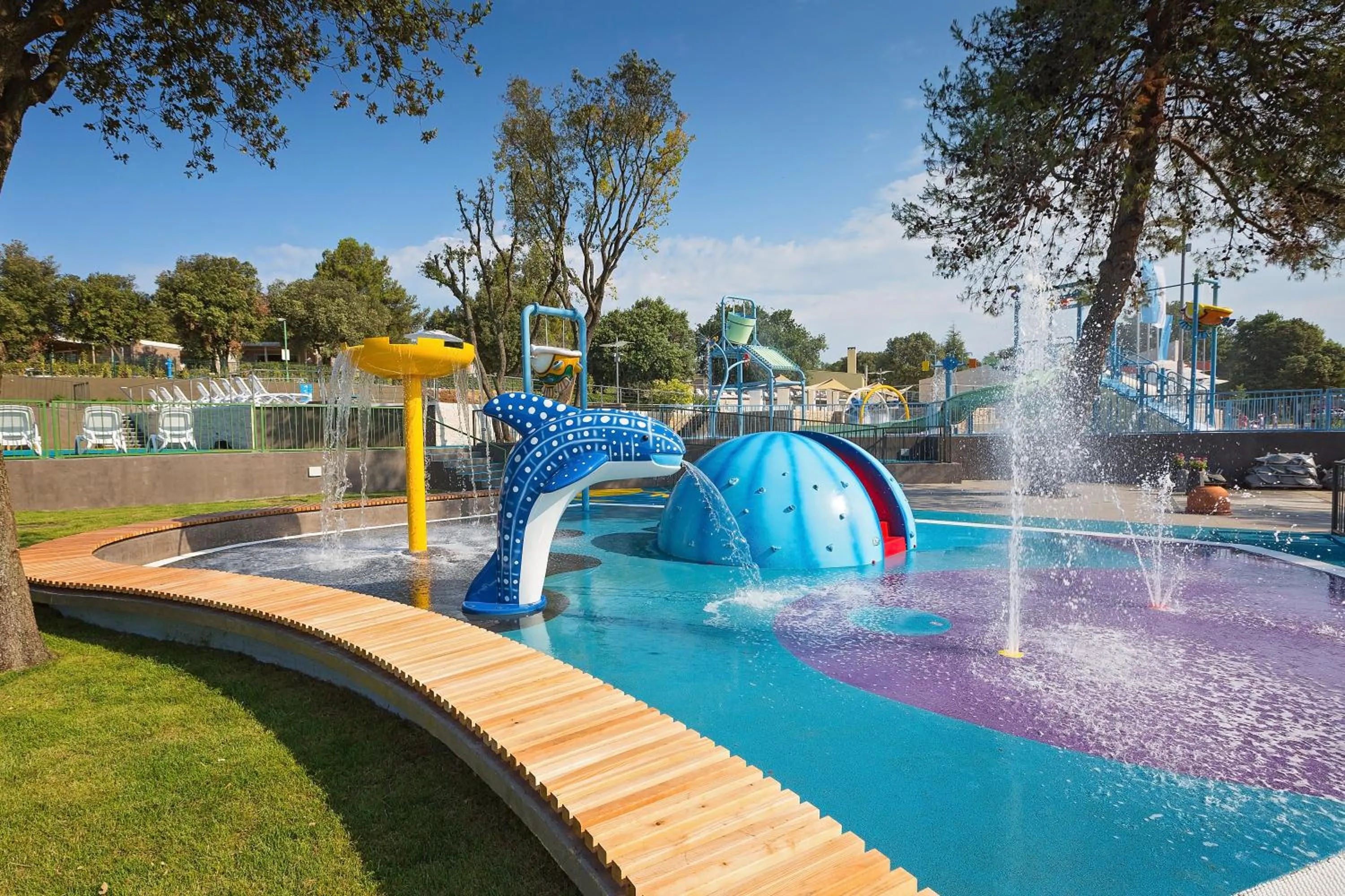 Aqua park in Maistra Camping Veštar Mobile homes