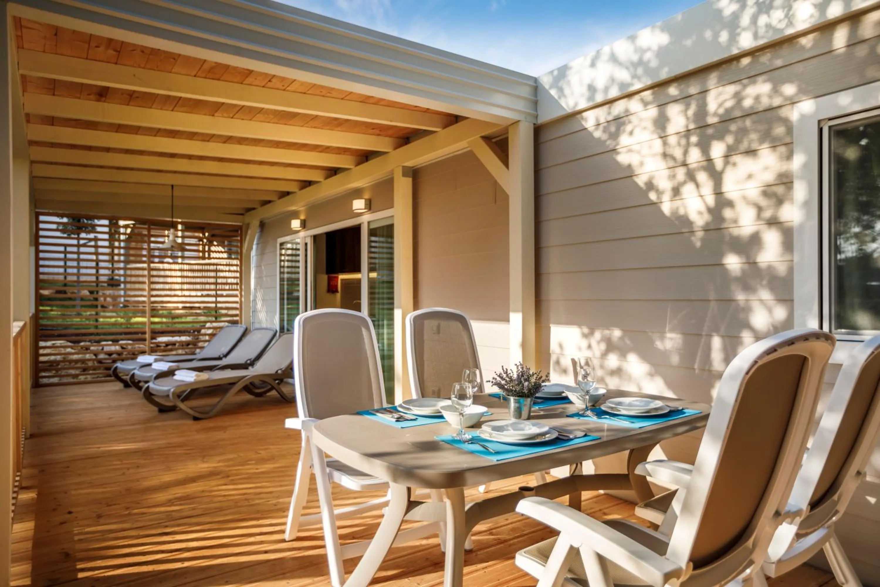 Balcony/Terrace in Maistra Camping Veštar Mobile homes
