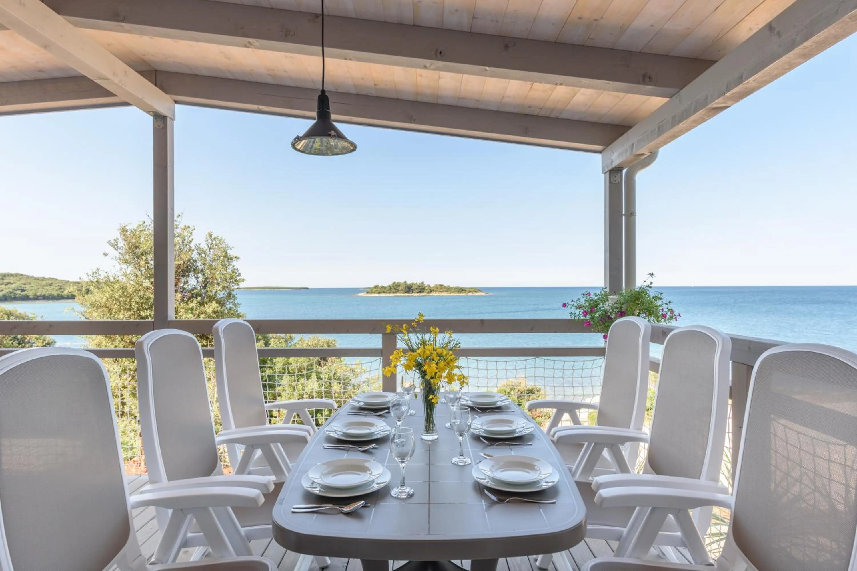 Balcony/Terrace in Maistra Camping Veštar Mobile homes