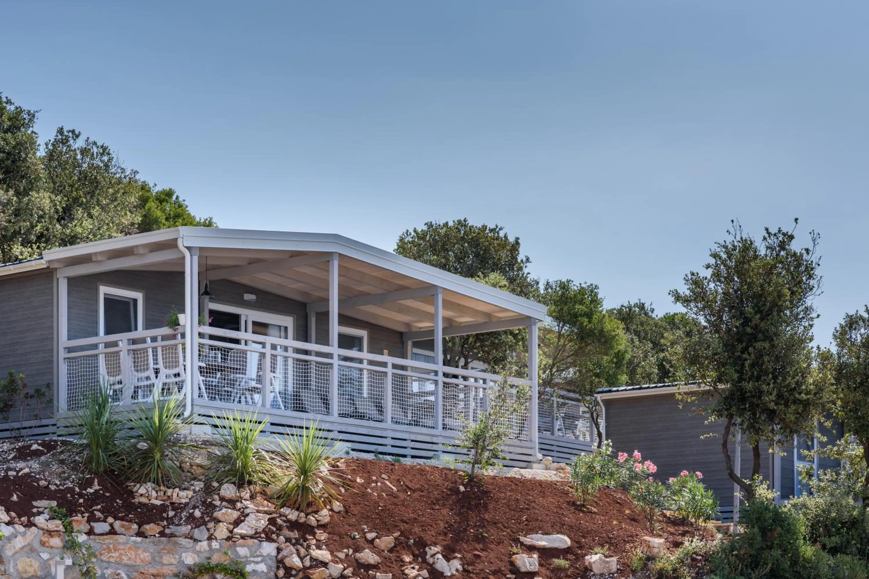 Balcony/Terrace in Maistra Camping Veštar Mobile homes