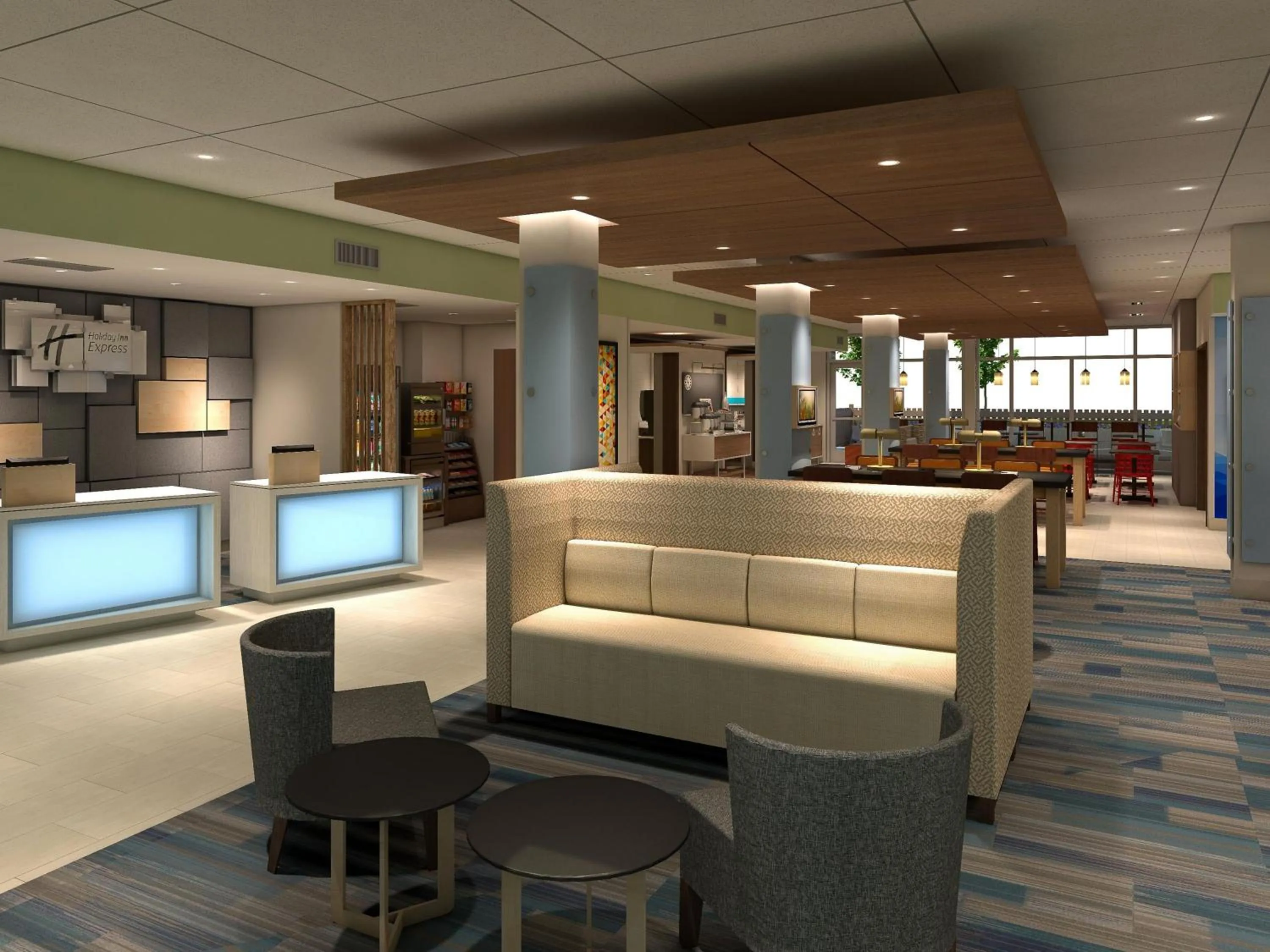 Lobby or reception in Holiday Inn Express and Suites Des Moines Downtown by IHG