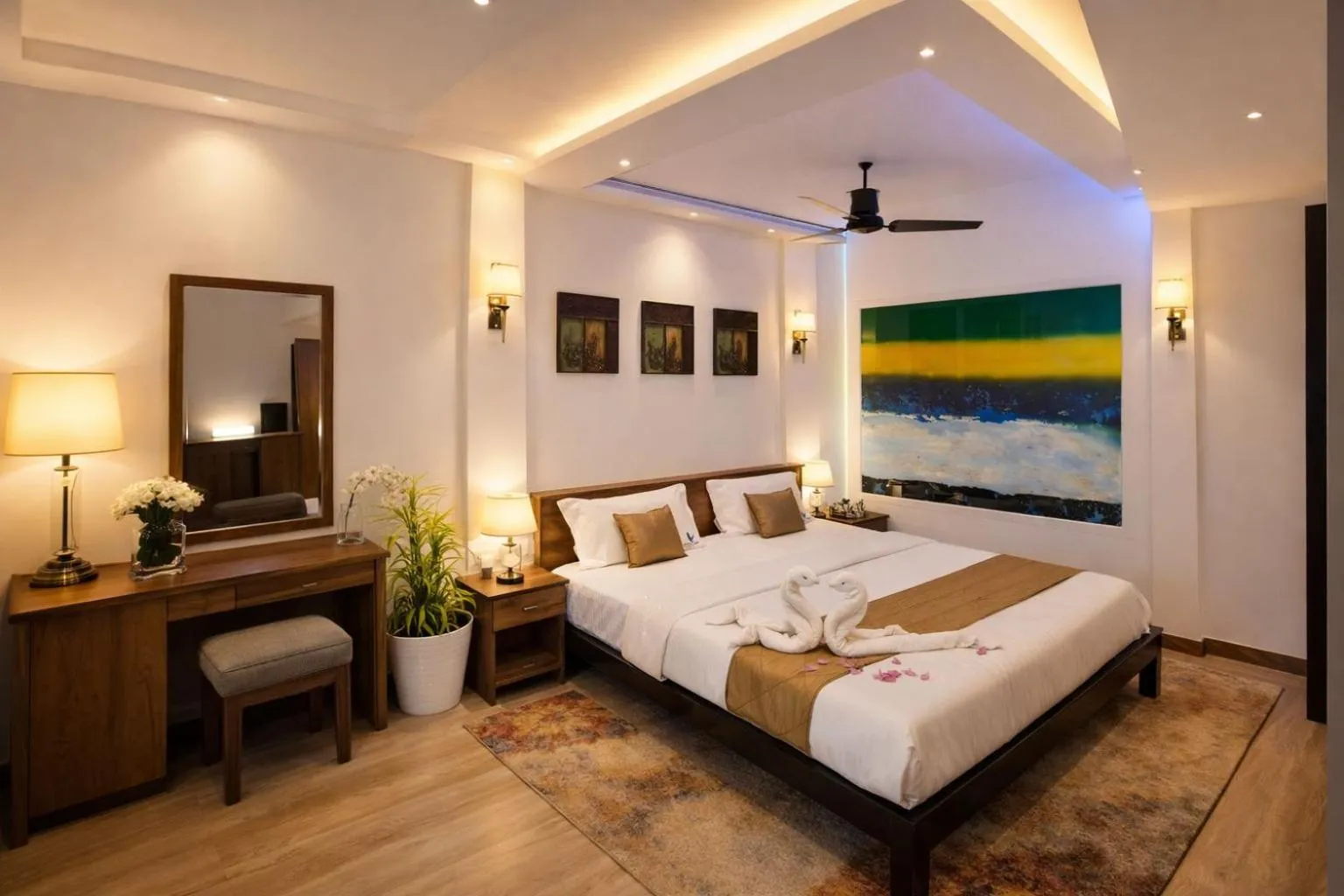 Bed in Velvet vista munnar