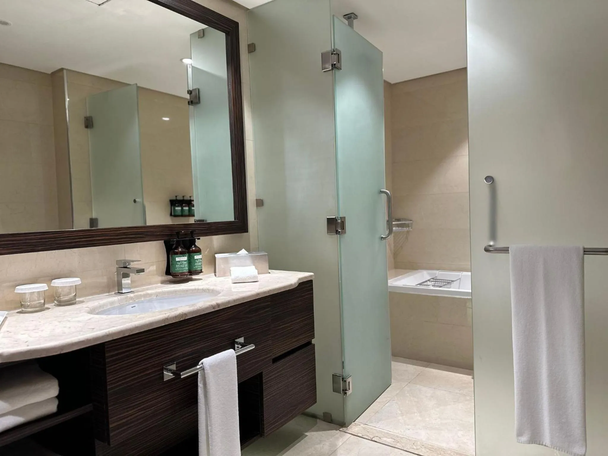Bathroom in Crowne Plaza Kuwait Al Thuraya City by IHG