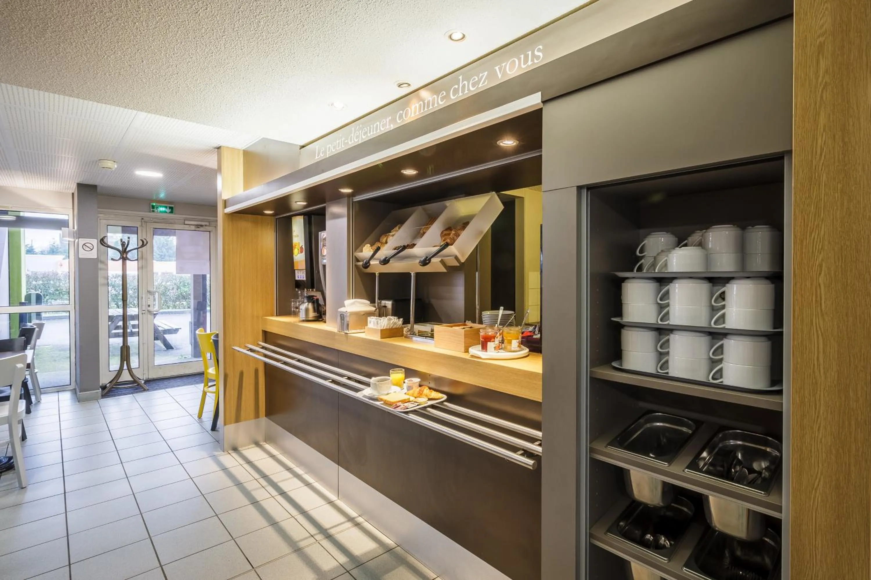 Buffet breakfast in B&B HOTEL Saint-Brieuc