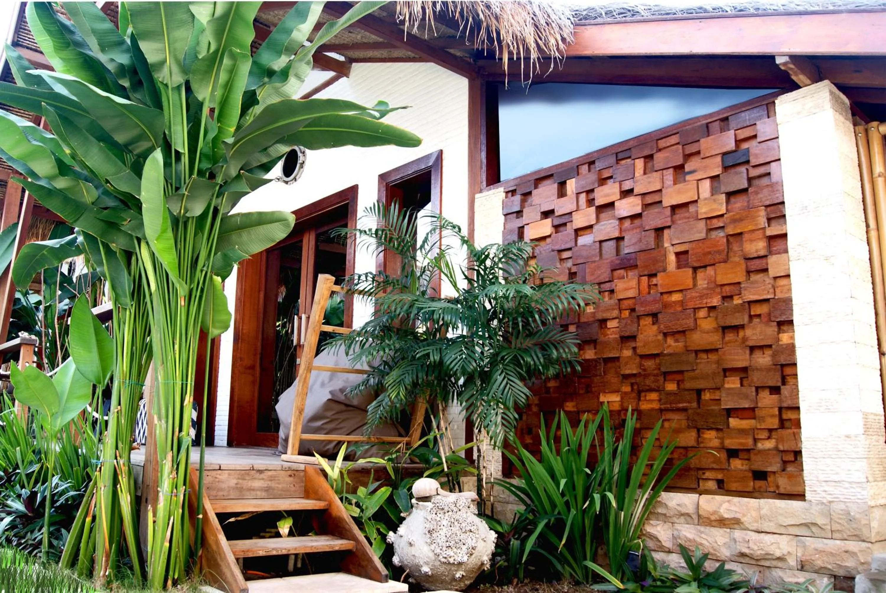 Garden view in Kaleydo Villas