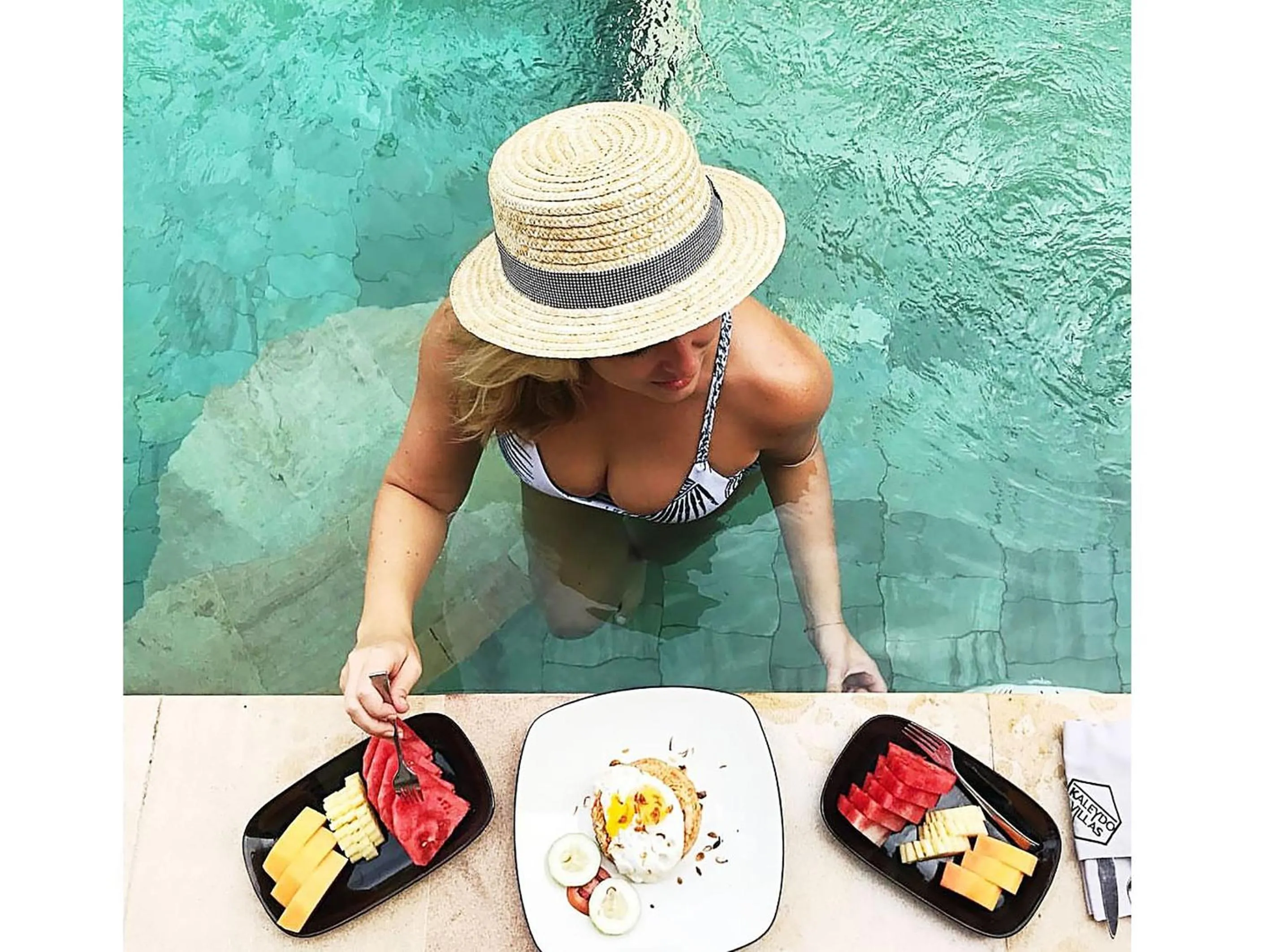 Pool view in Kaleydo Villas