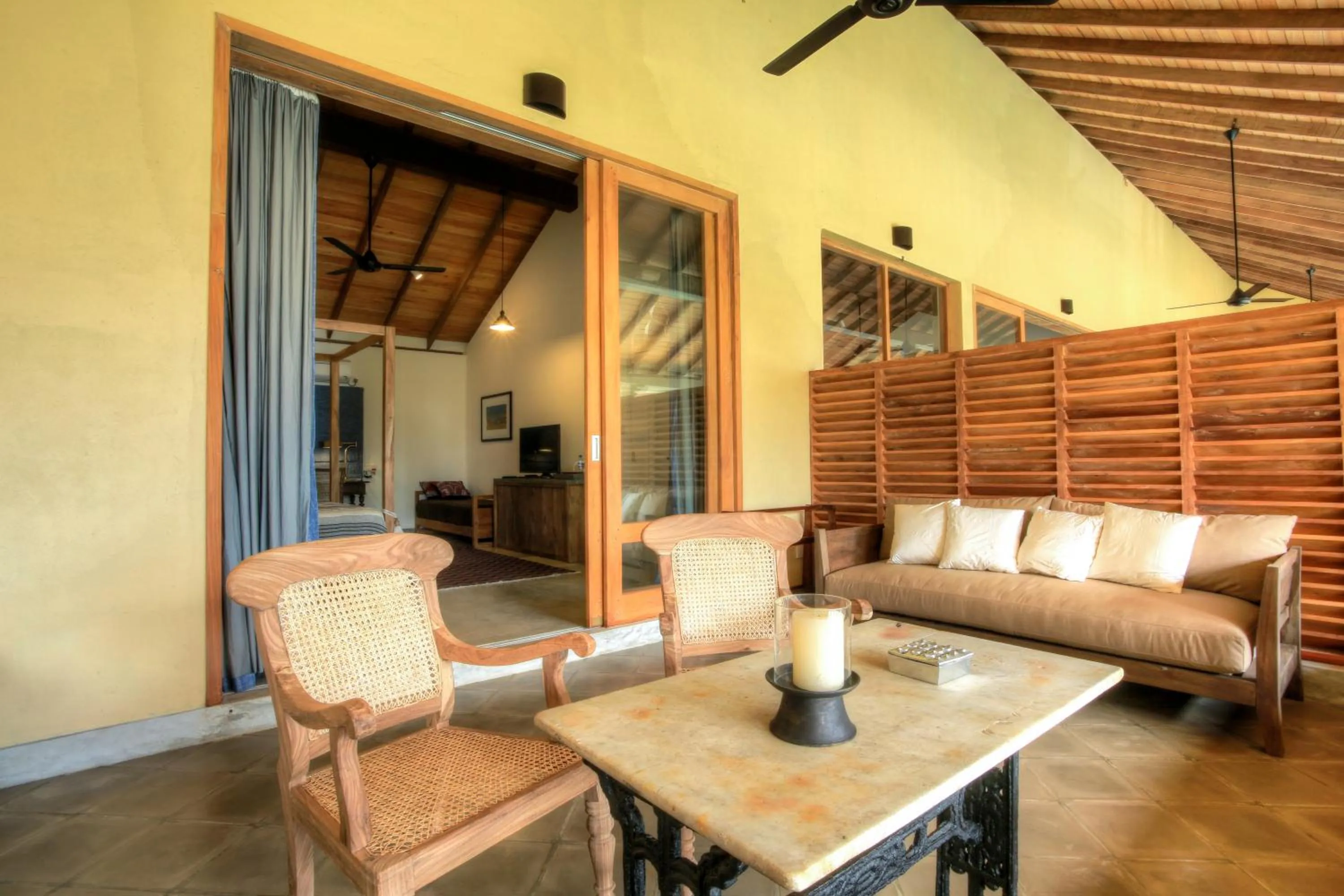 Seating area in Villa Saffron Hikkaduwa