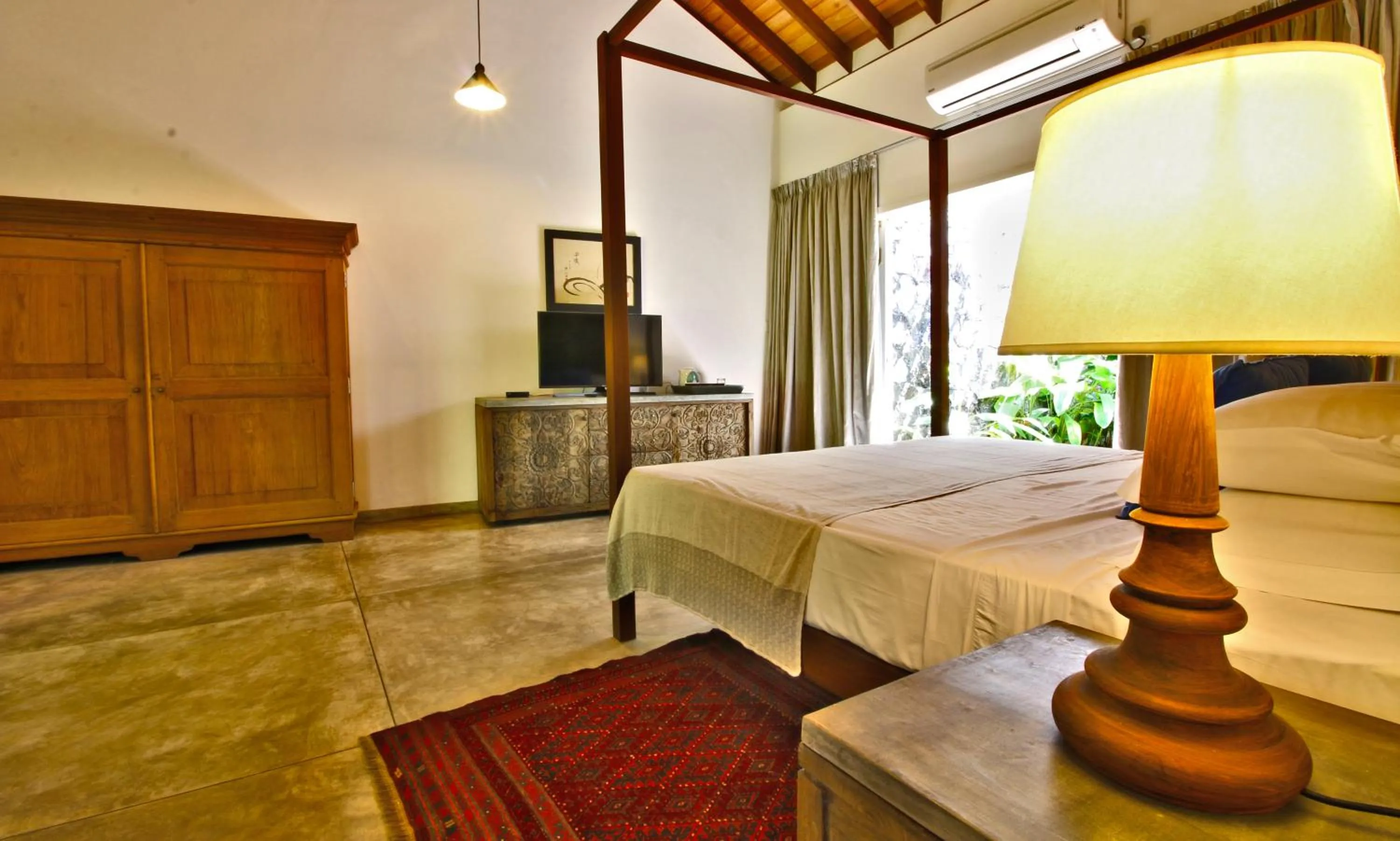 Bedroom, Bed in Villa Saffron Hikkaduwa