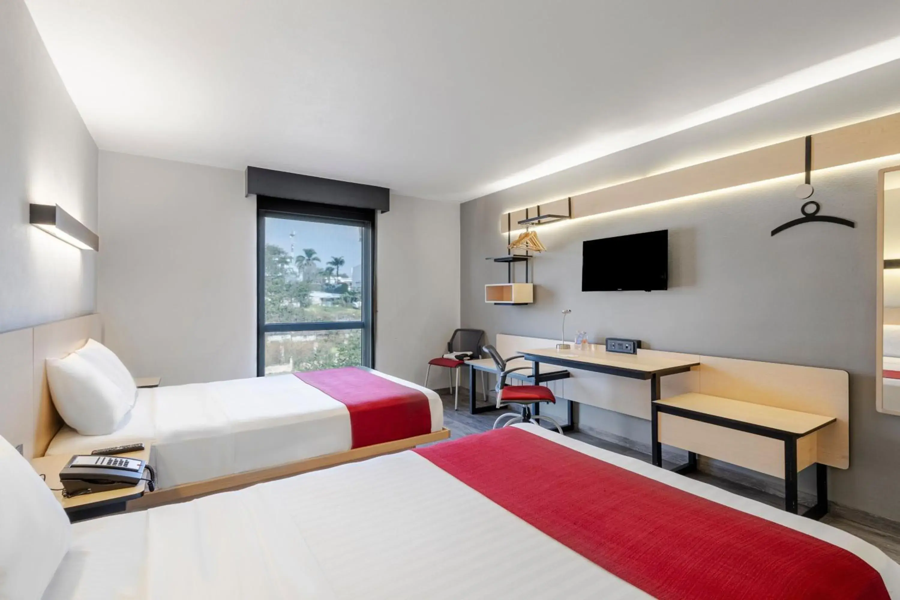 Double Room with Two Double Beds in City Express by Marriott Guadalajara Aeropuerto Double Room with Two Double Beds in City Express by Marriott Guadalajara Aeropuerto
