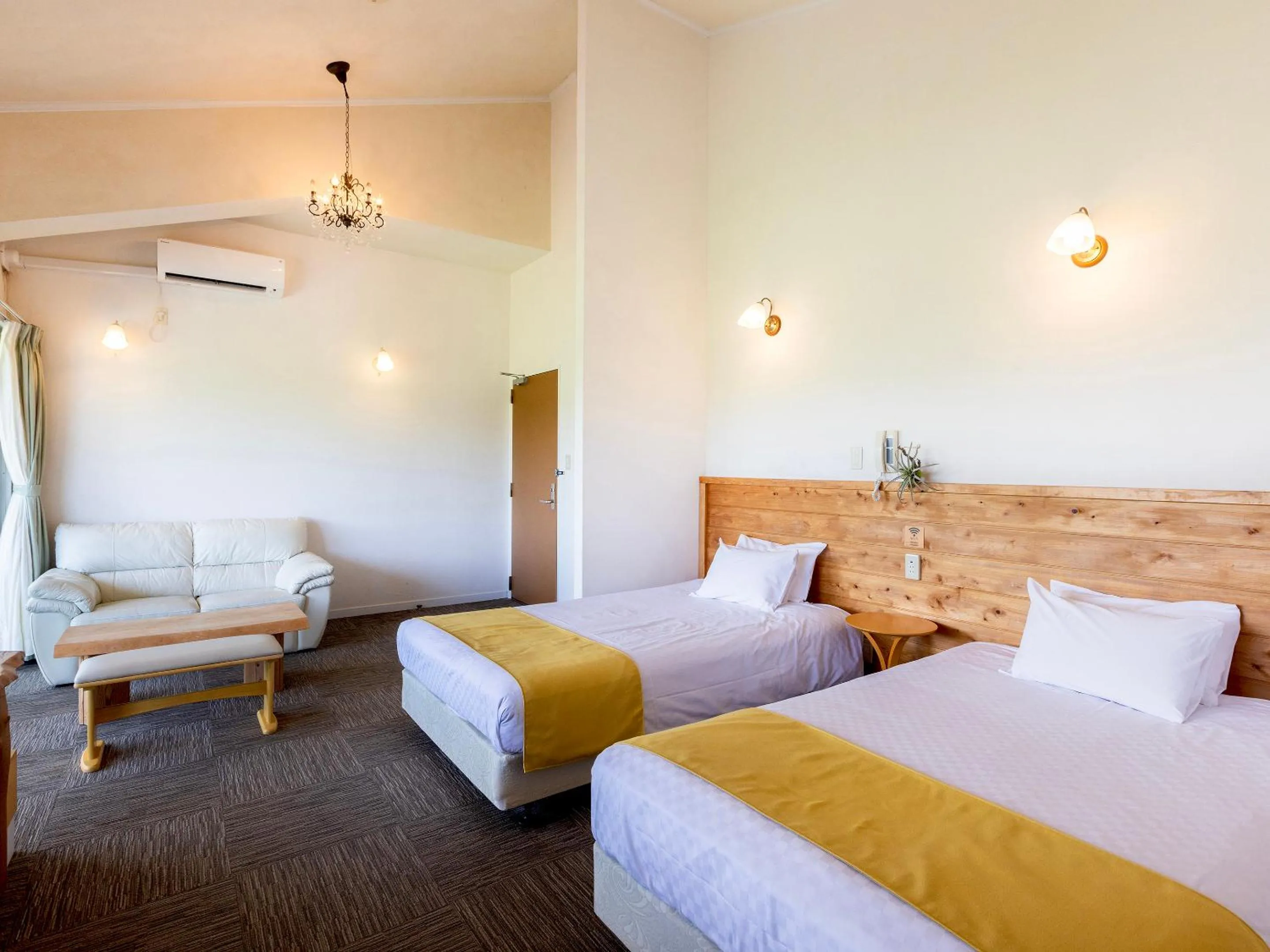 Photo of the whole room, Bed in Hoshi No Terrace Motobu Yamazato