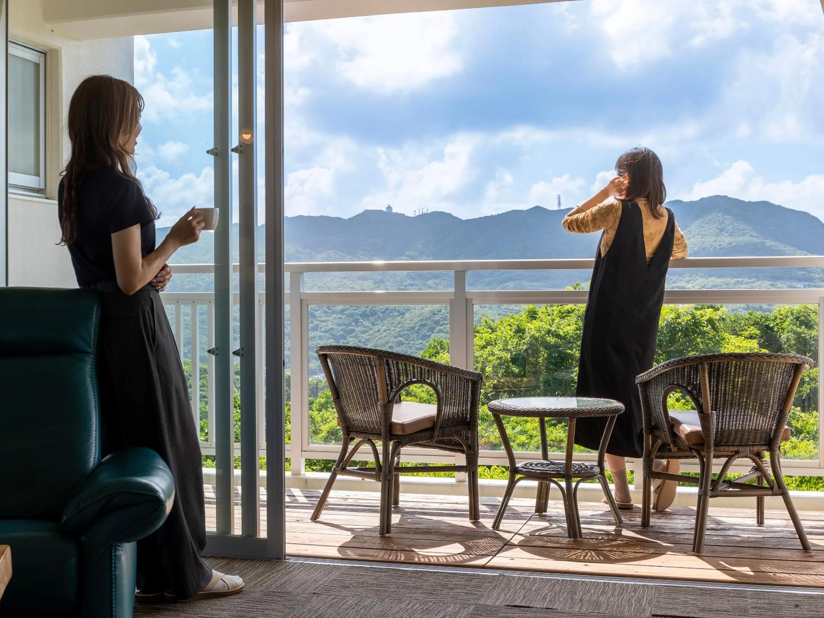 People in Hoshi No Terrace Motobu Yamazato