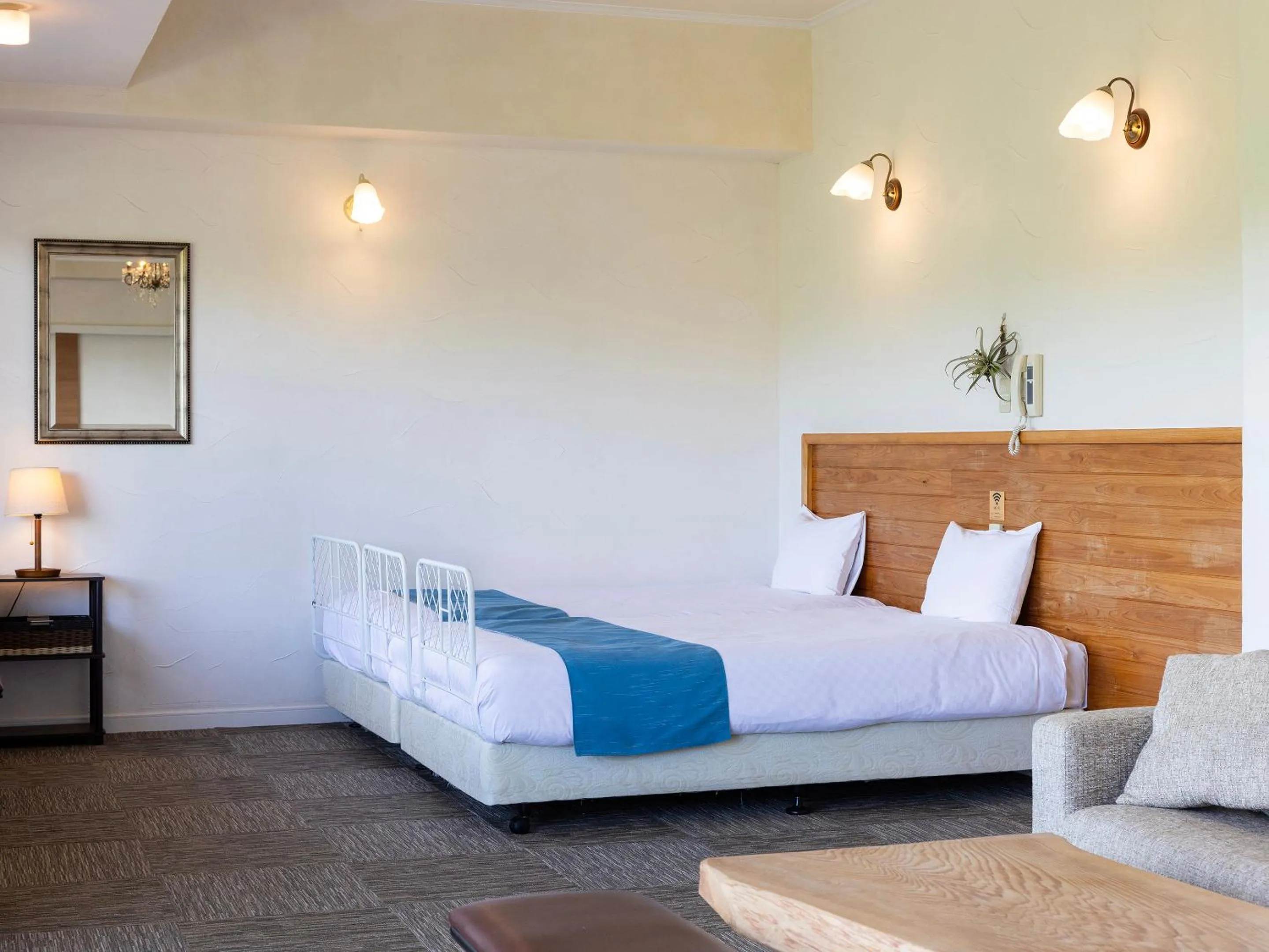 Photo of the whole room, Bed in Hoshi No Terrace Motobu Yamazato