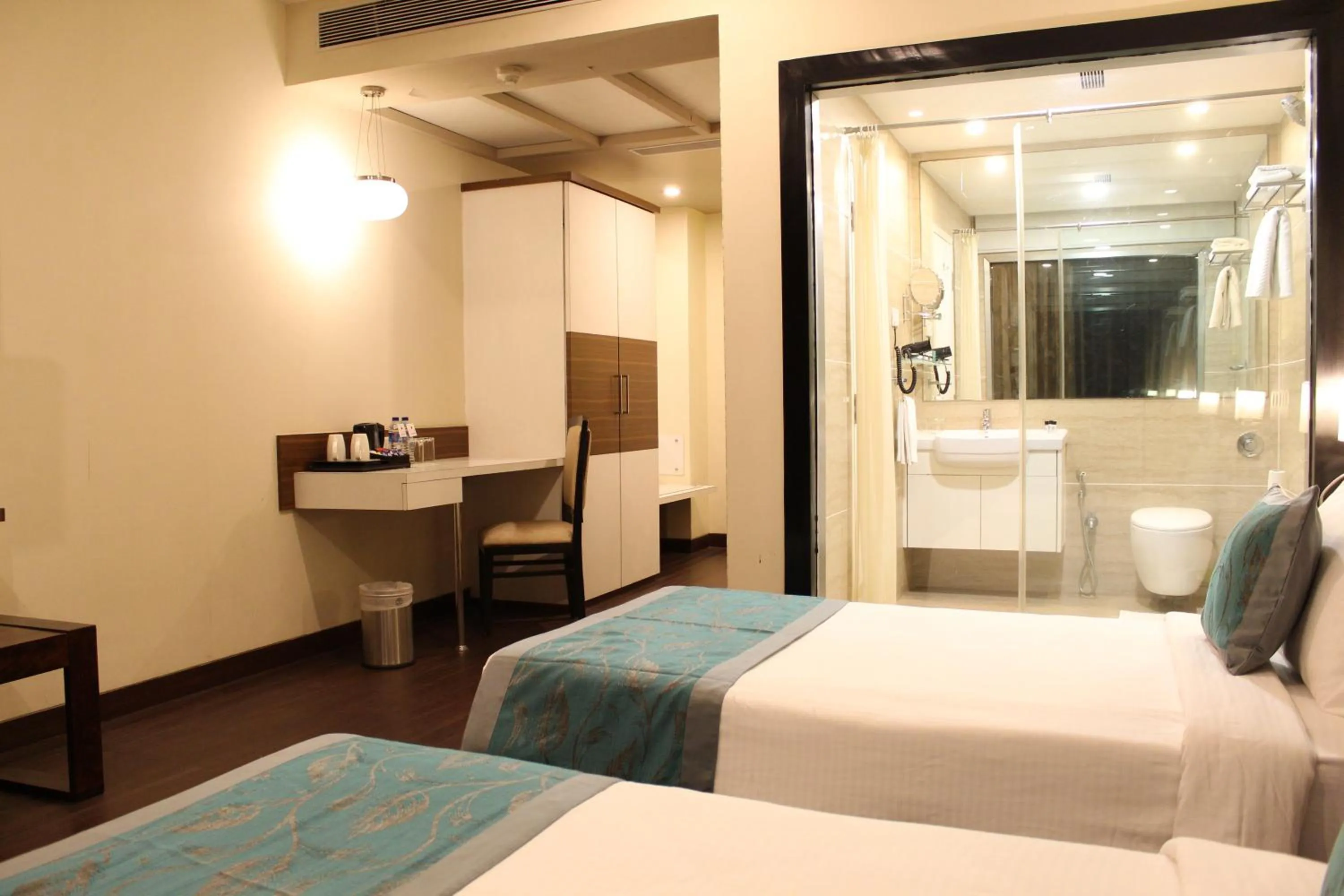 Bathroom, Bed in The Byke Suraj Plaza Pure Veg, Thane