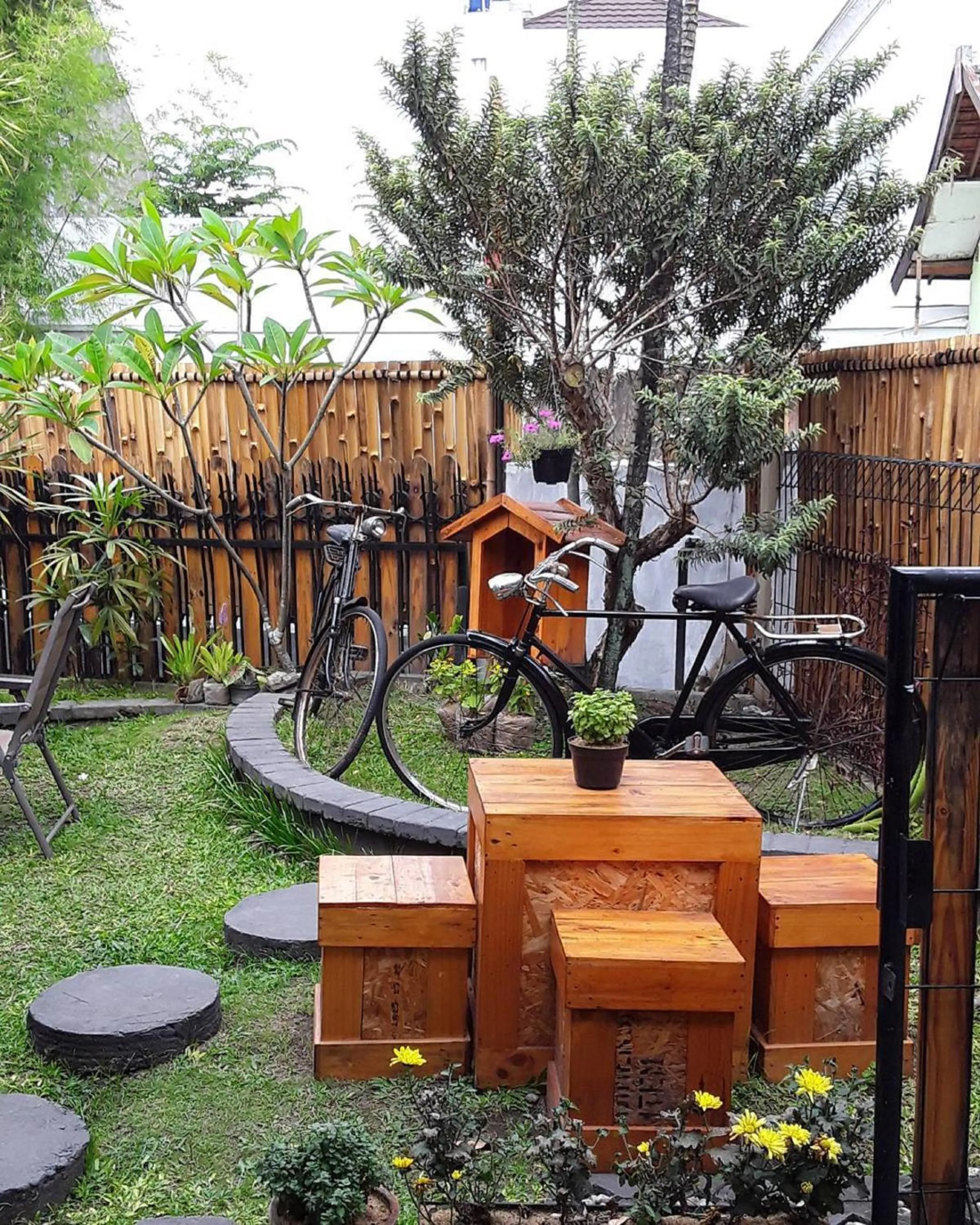 Garden view in Rumah Roso Homestay