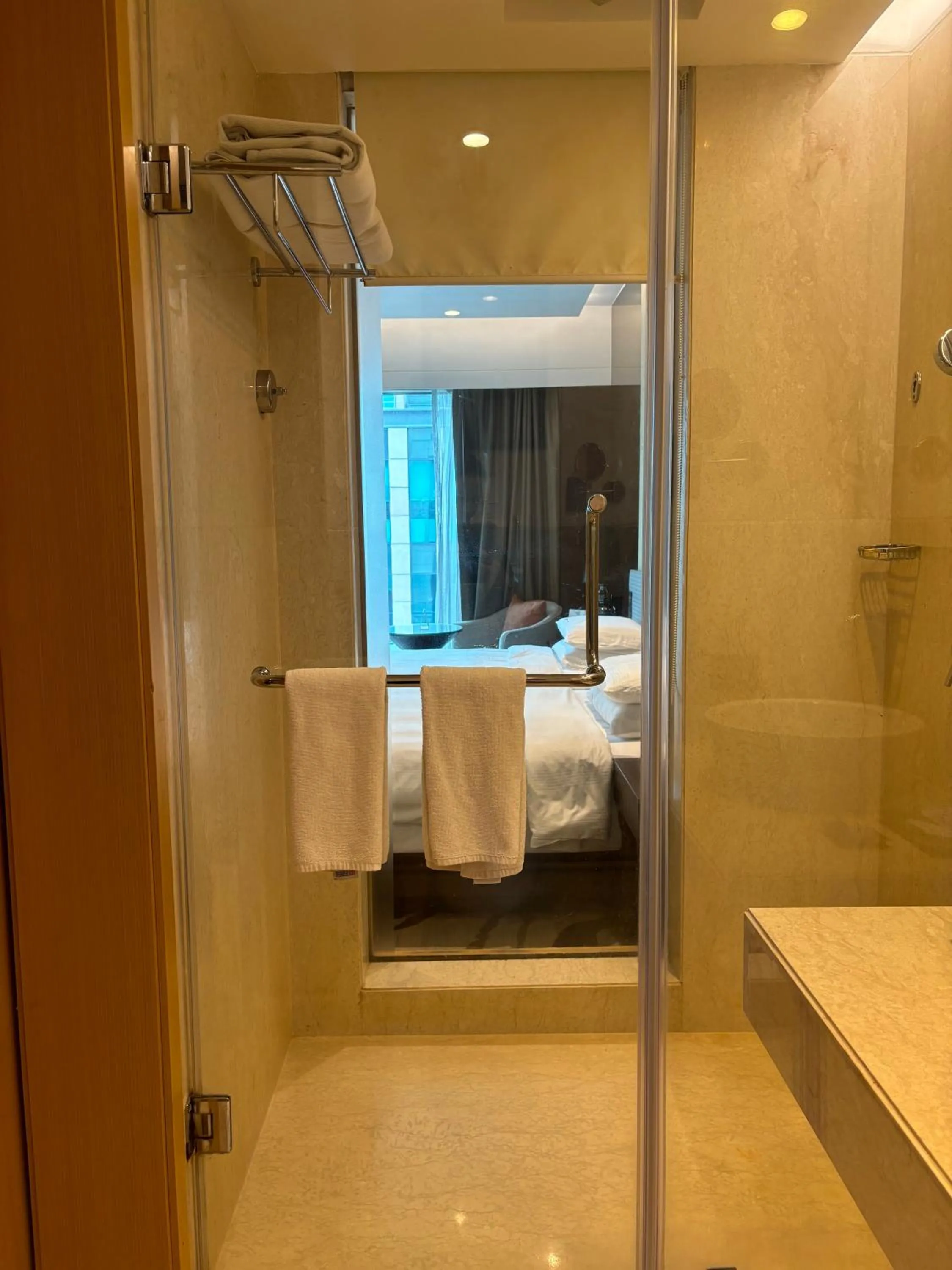Shower, Bed in Pride Plaza Hotel, Aerocity New Delhi