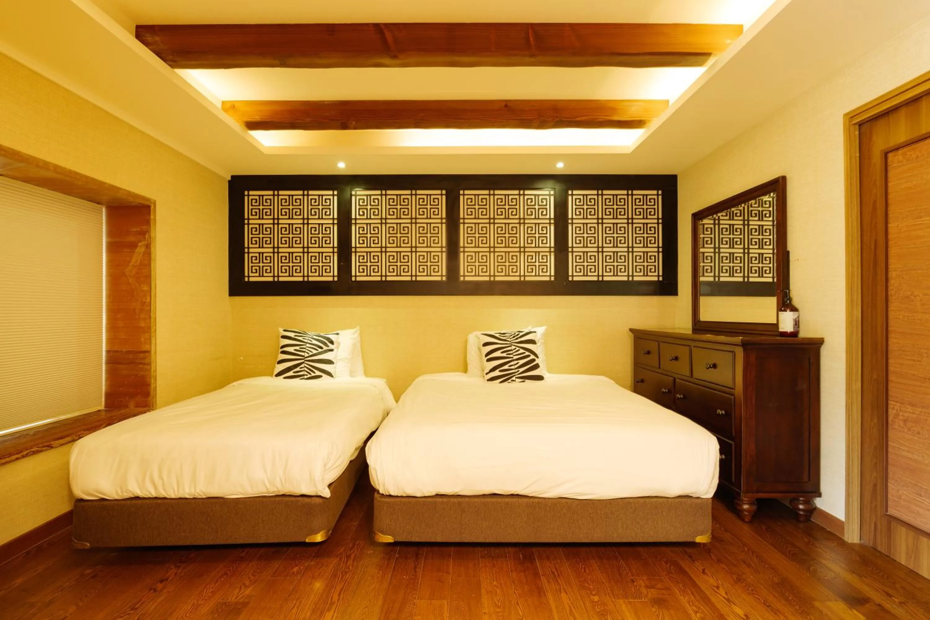 Bed in Tongyeong Hansan Marina Resort