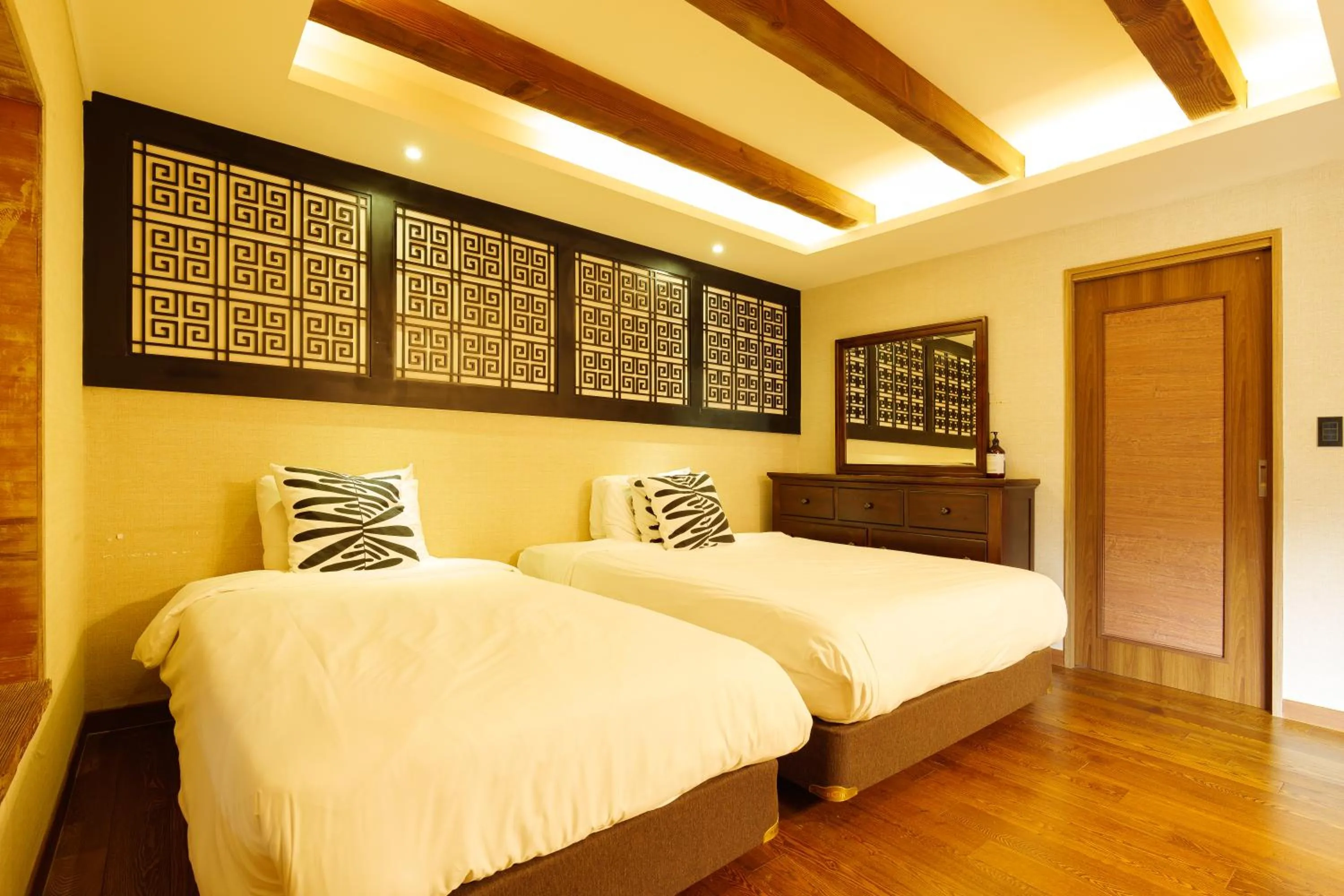 Bed in Tongyeong Hansan Marina Resort