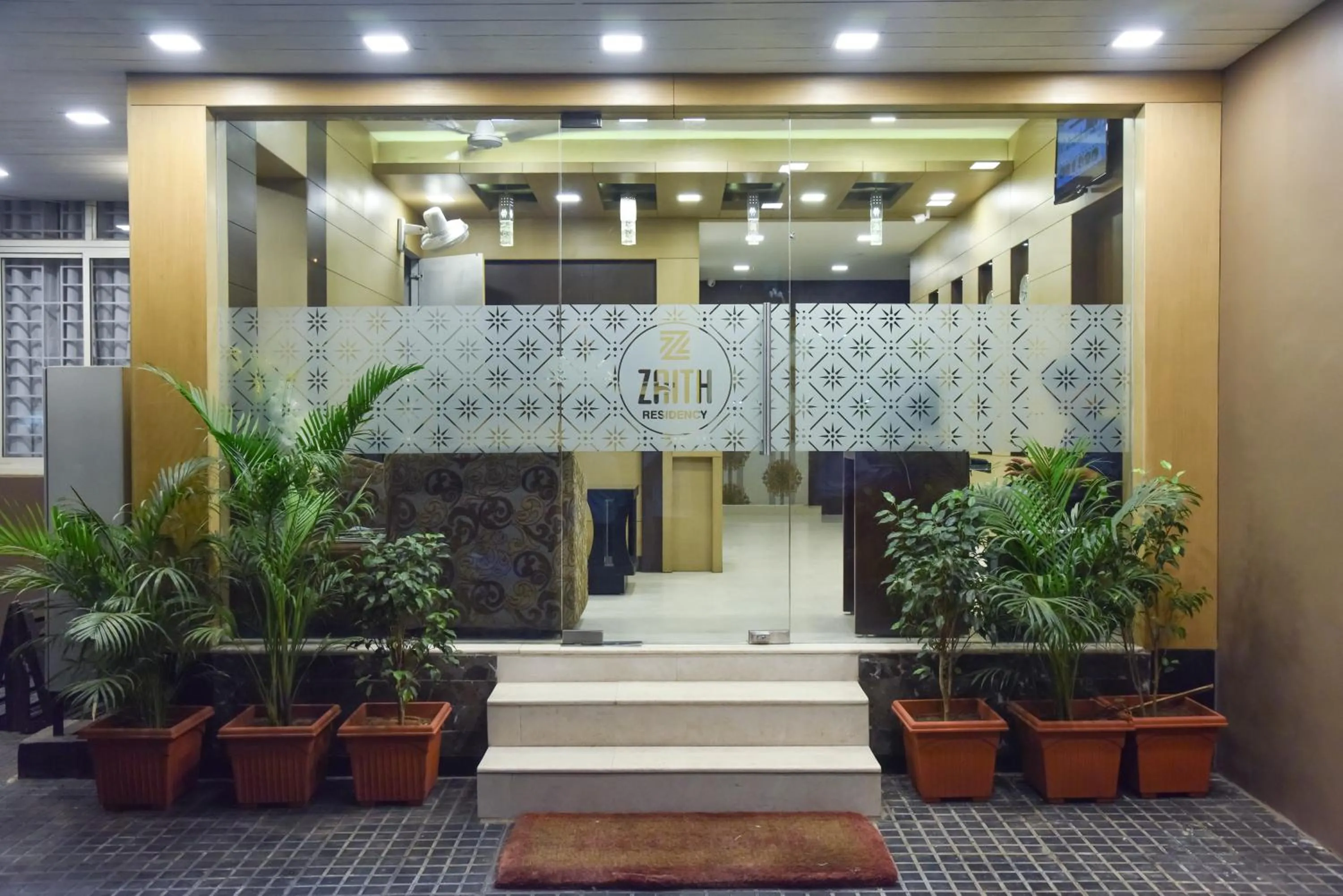 Facade/entrance in Zaith Residency Near US Consulate & Apollo hospitals