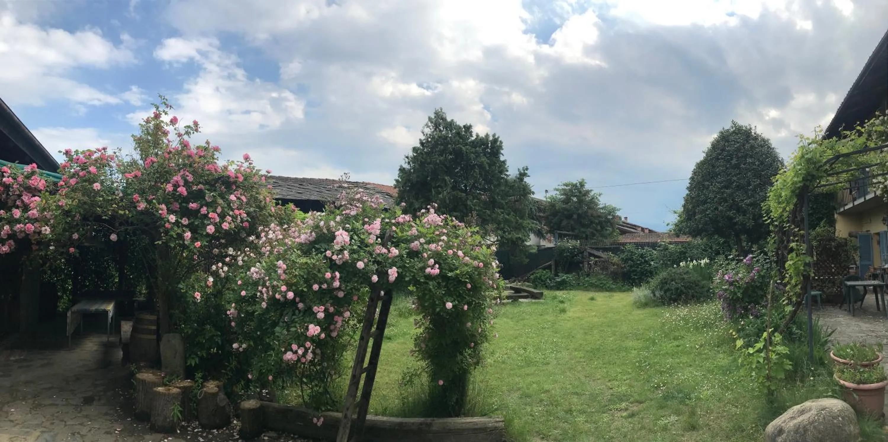 Garden view in B&B Cascina Marie