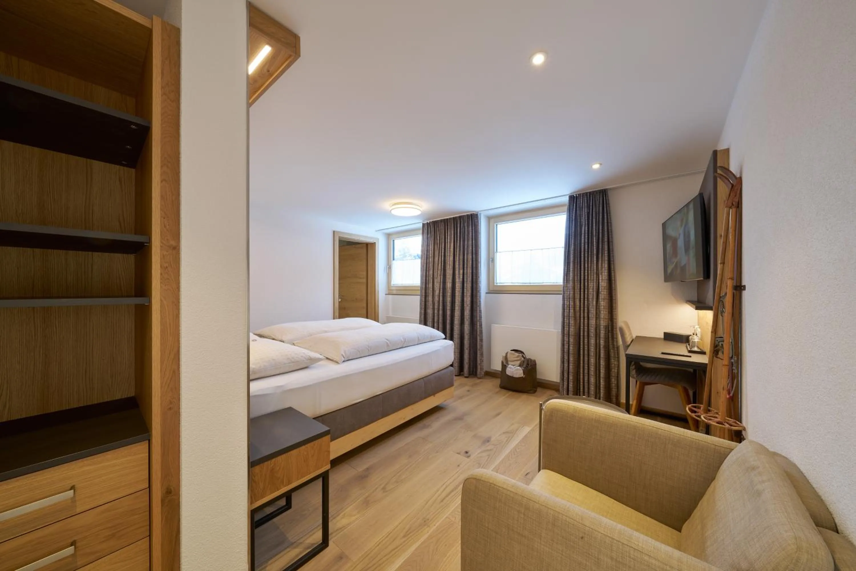 Bed in Aparthotel Grischuna