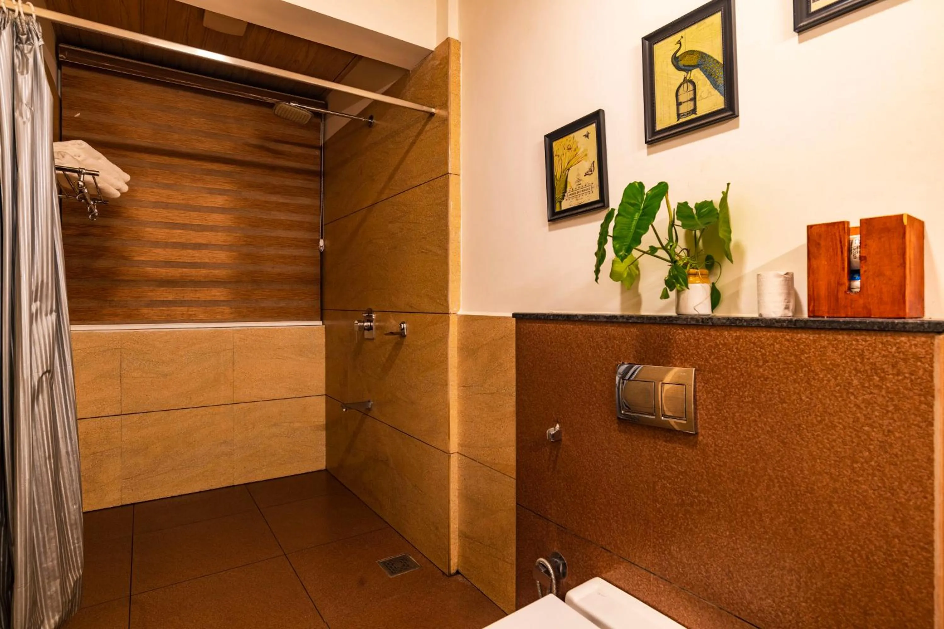 Shower in Tea Harvester