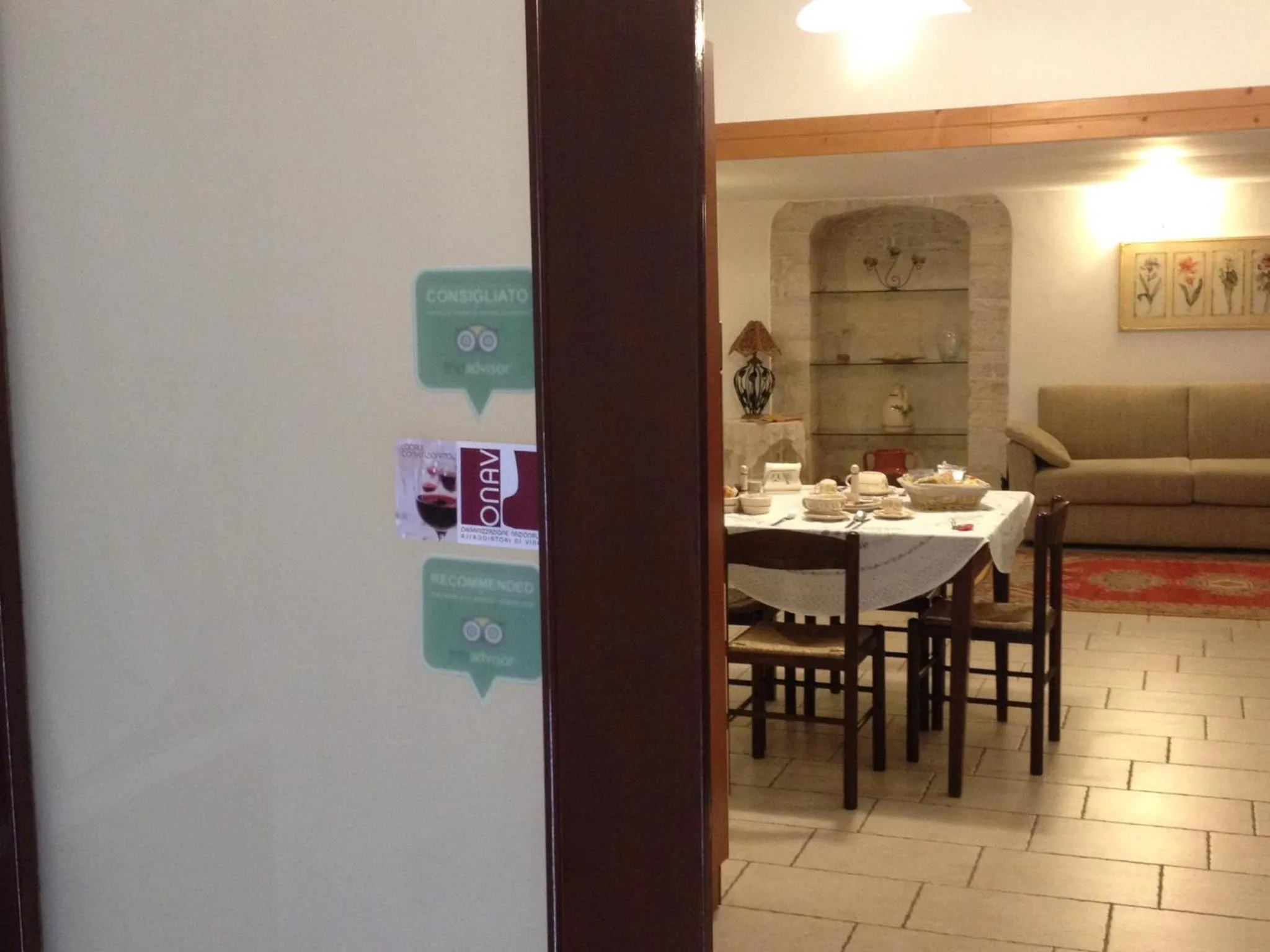 Dining area in Il Frantoio 1937