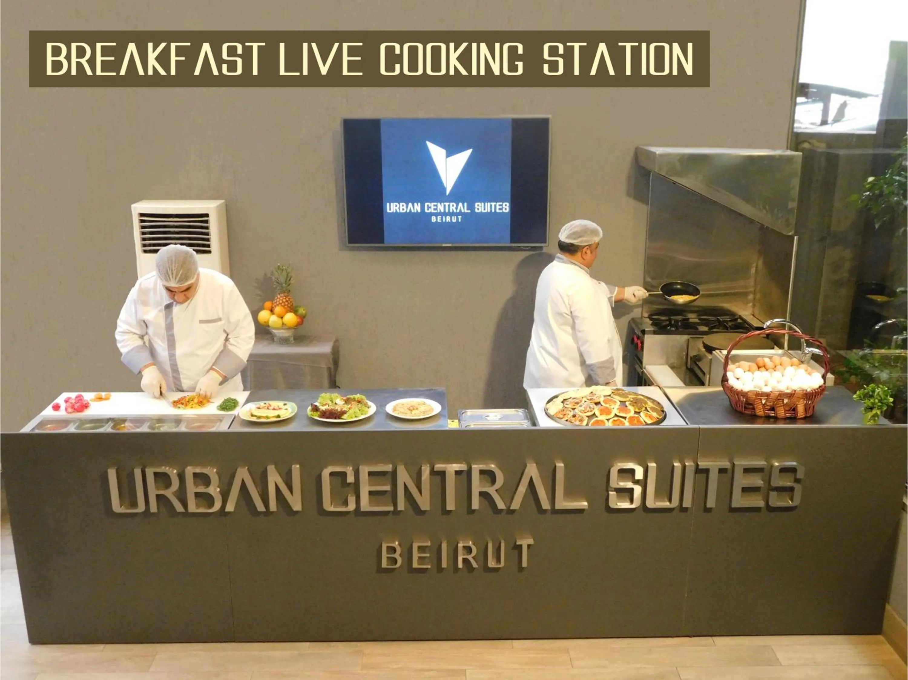 Continental breakfast in Urban Central Suites - Beirut