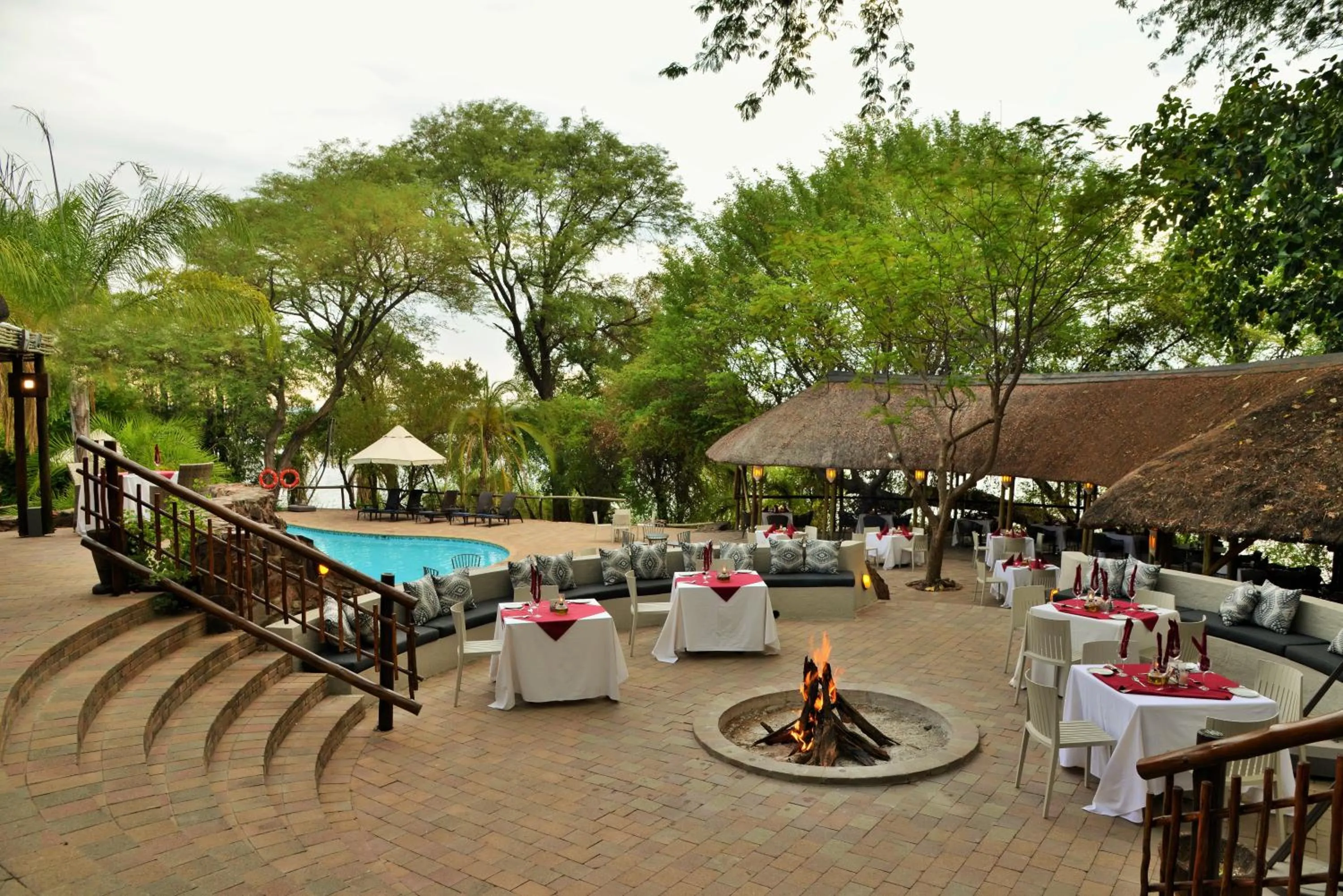 Patio in Cresta Mowana Safari Resort & Spa