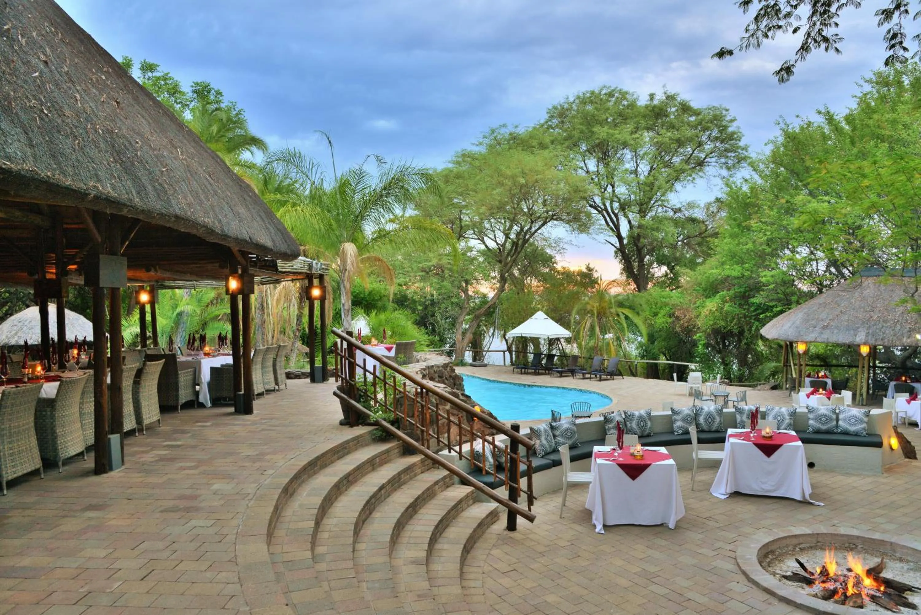 Patio in Cresta Mowana Safari Resort & Spa