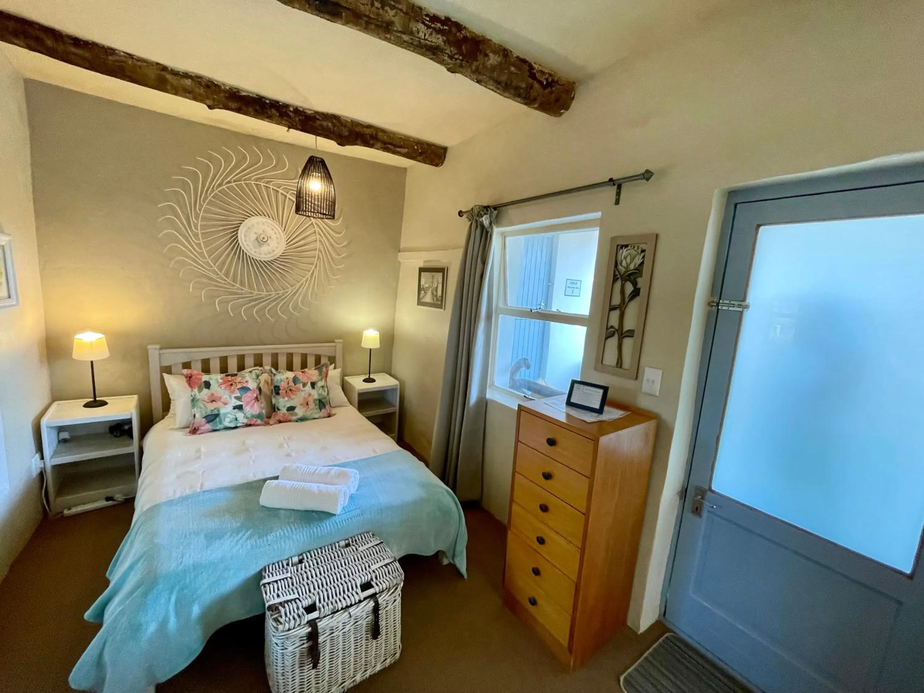 Bed in Blue Cow Barn - Boutique Farm