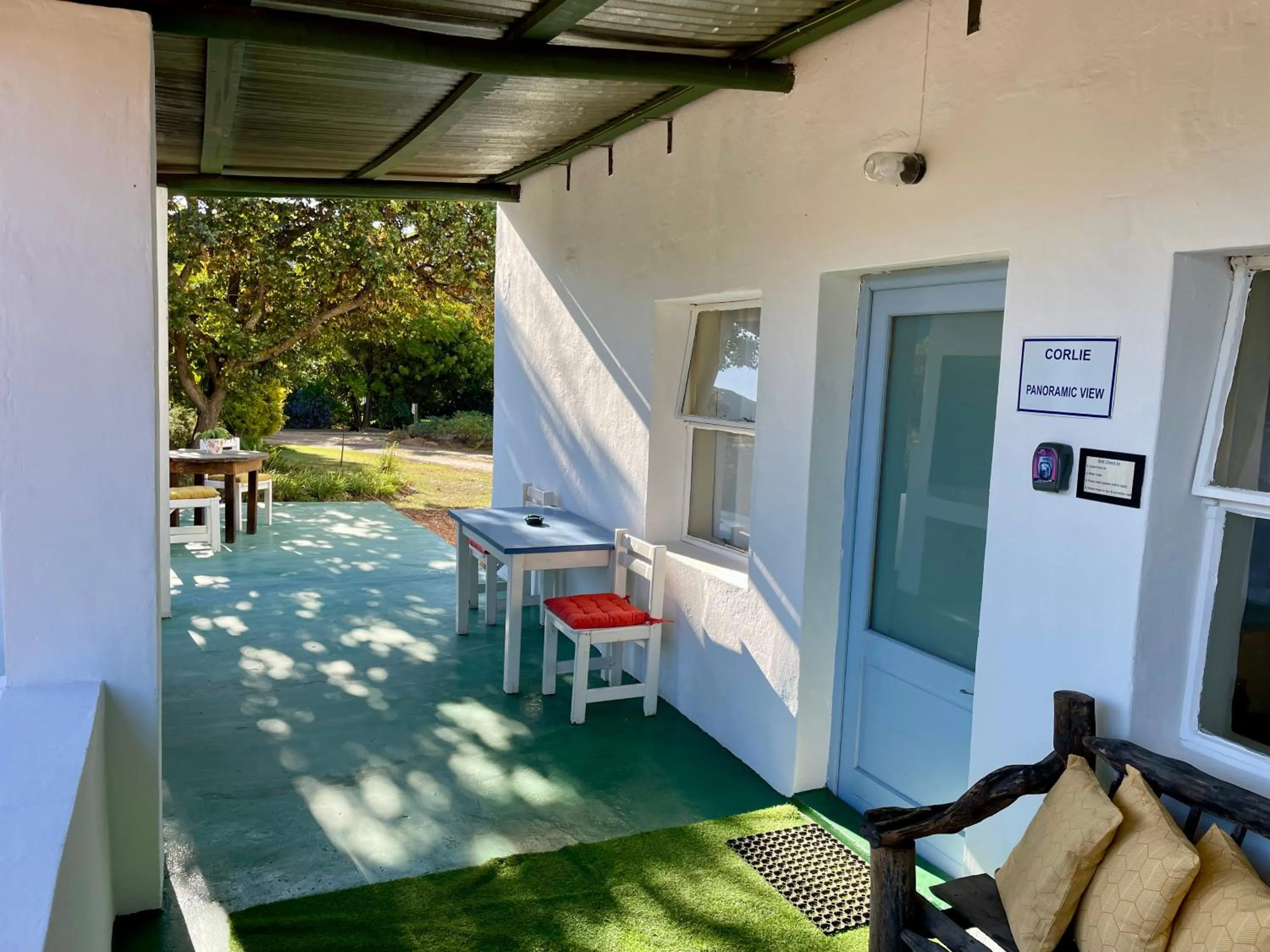 Seating area in Blue Cow Barn - Boutique Farm